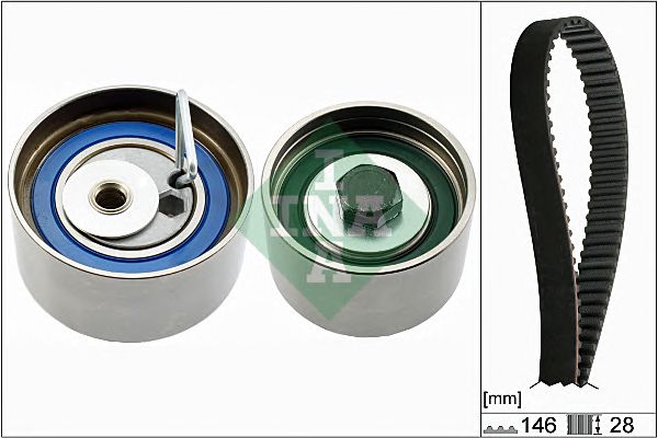 530 0587 10  INA - Комплект ременя ГРМ1