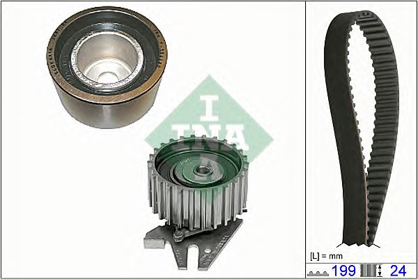 530 0625 10  INA - Комплект ременя ГРМ  !!! Заміна для 530 0437 101