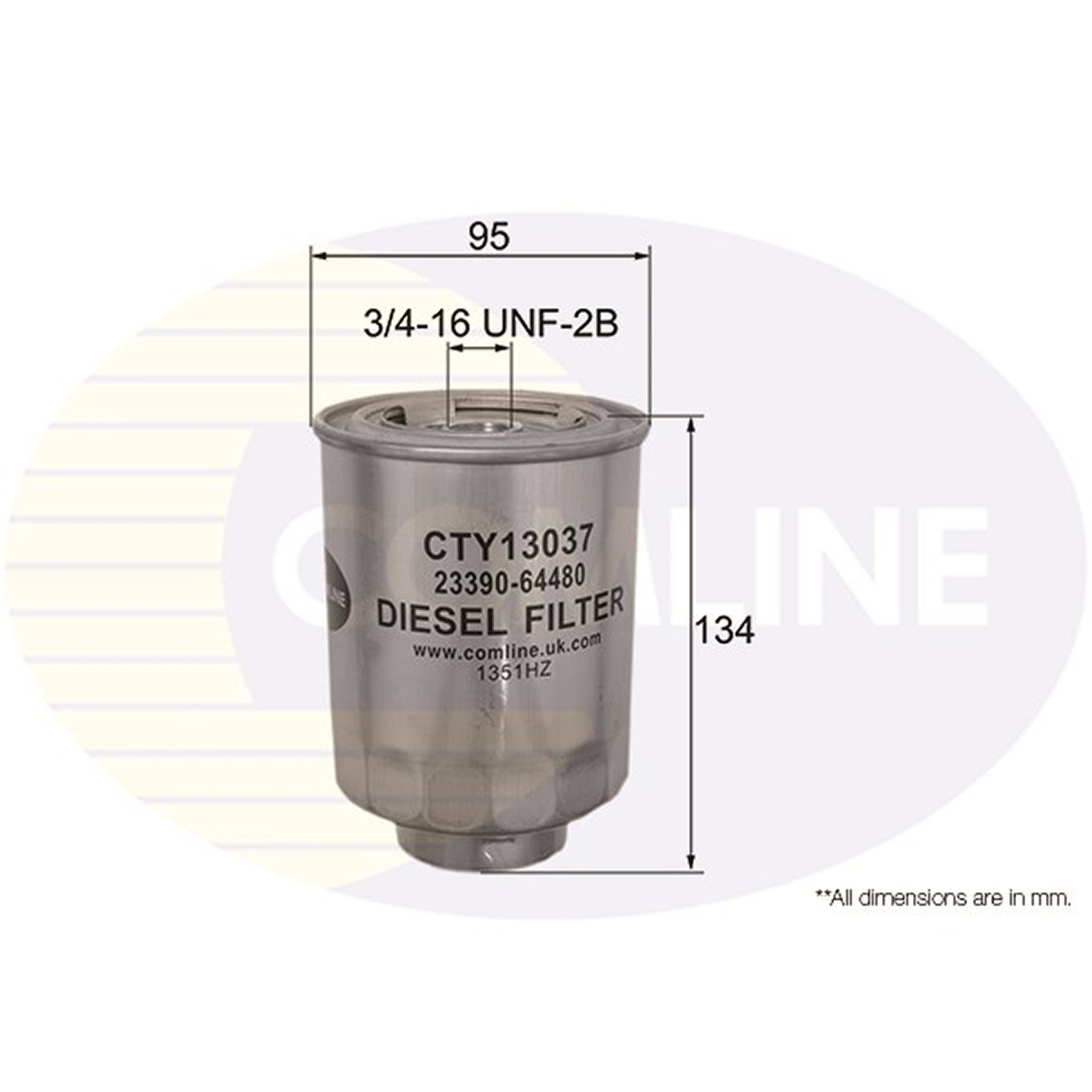 CTY13037 Comline - Фільтр палива ( аналогWF8061/KC83D)1