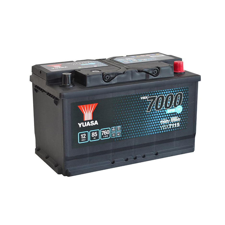 Yuasa 12V 85Ah 760A Yuasa EFB Start Stop Battery YBX7115 (0)1