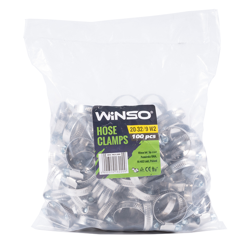 Хомути металеві нерж. сталь 20 - 32, 9mm W2 (100шт.)2