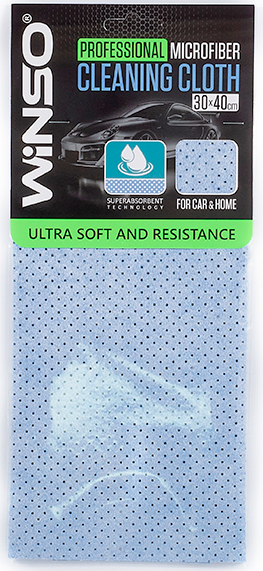 я!!! неактуаль Ганчірка професійна суперабсорбуюча 30*40см.,перфорована синя,(50шт/уп.)1