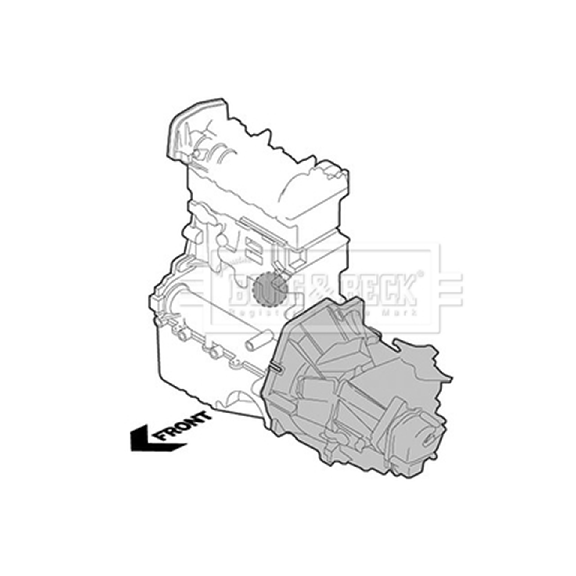 BEM3213 BORG & BECK - Опора  двигуна1