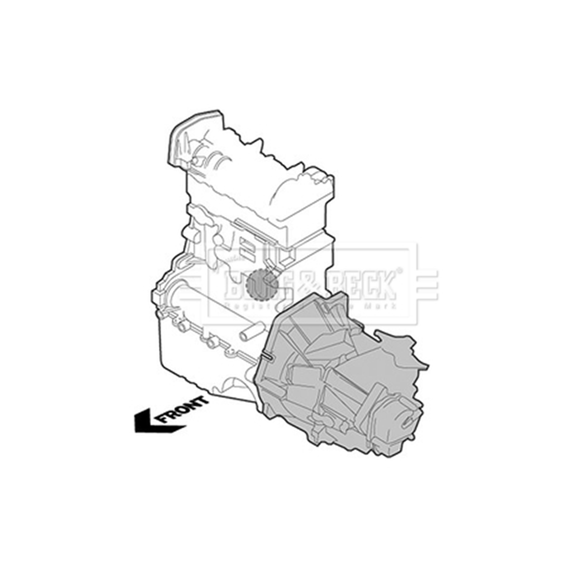 BEM3525 BORG & BECK - Опора  двигуна1