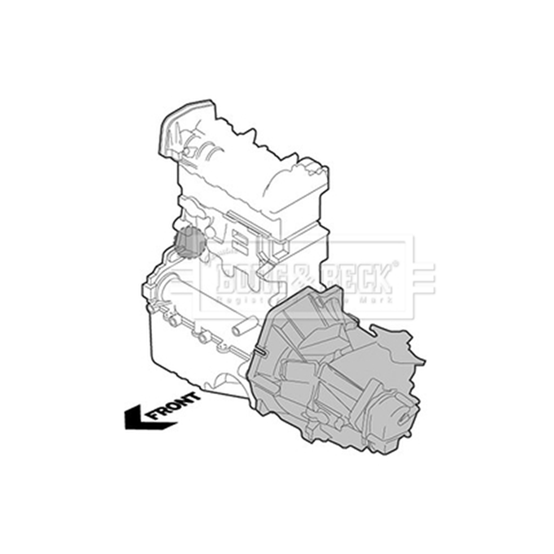 BEM3215 BORG & BECK - Опора  двигуна1