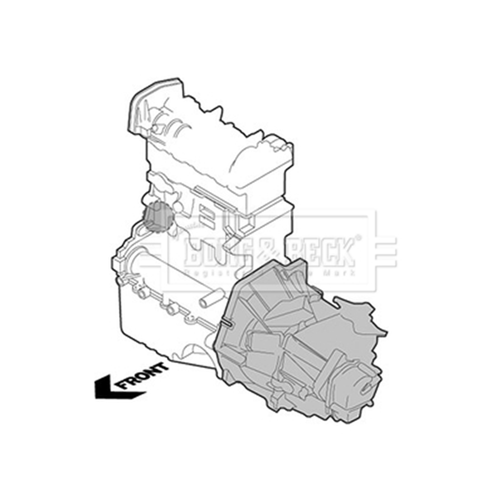 BEM3974 BORG & BECK - Опора  двигуна1