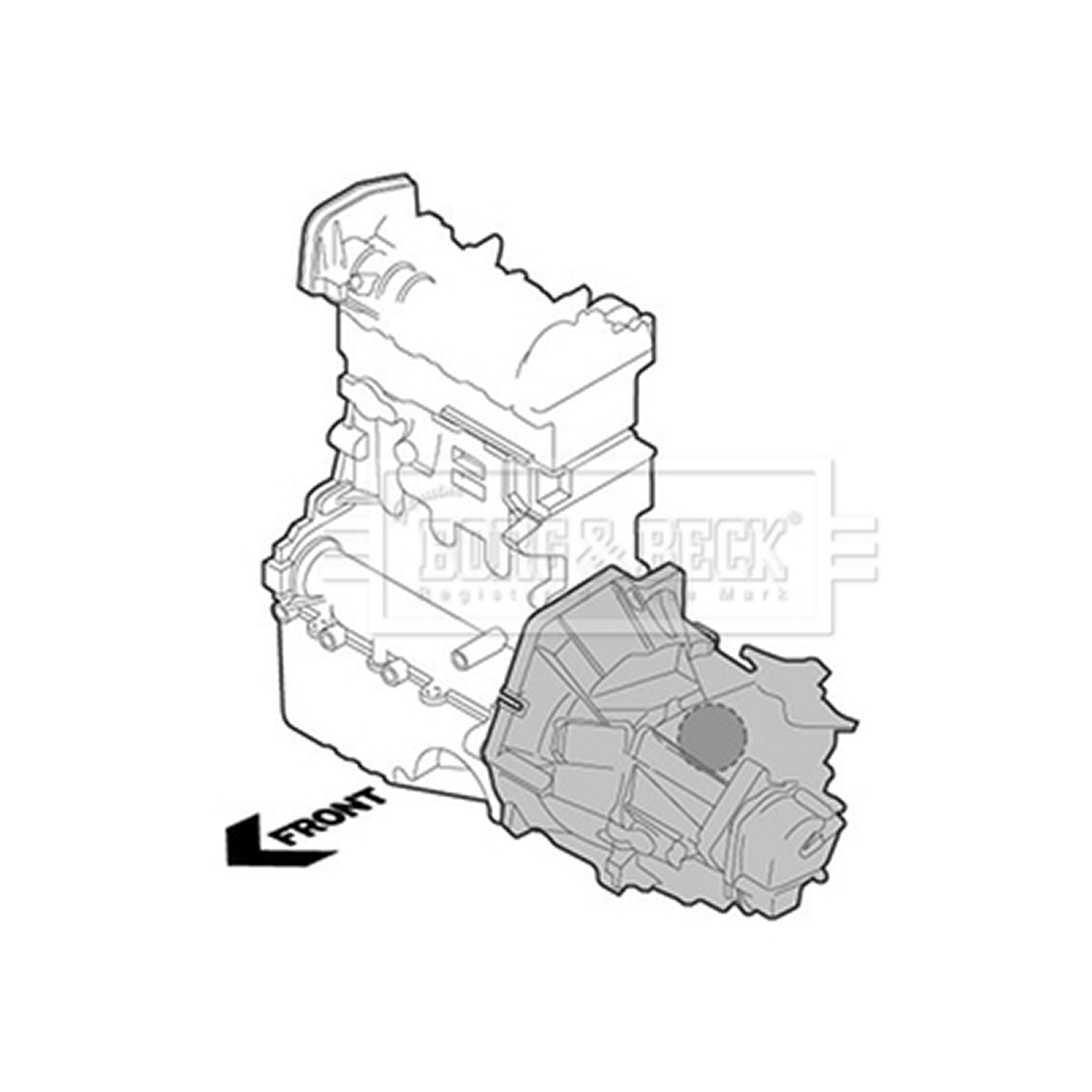 BEM3565 BORG & BECK - Опора  двигуна1