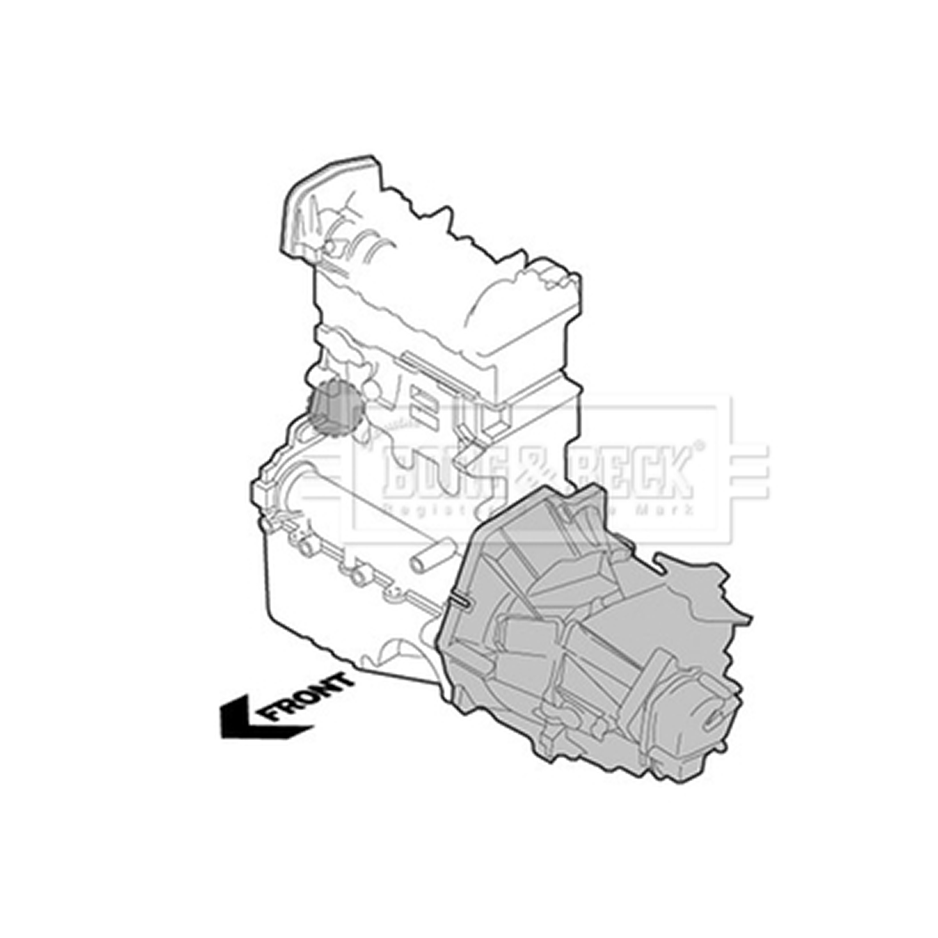 BEM3965 BORG & BECK - Опора  двигуна1