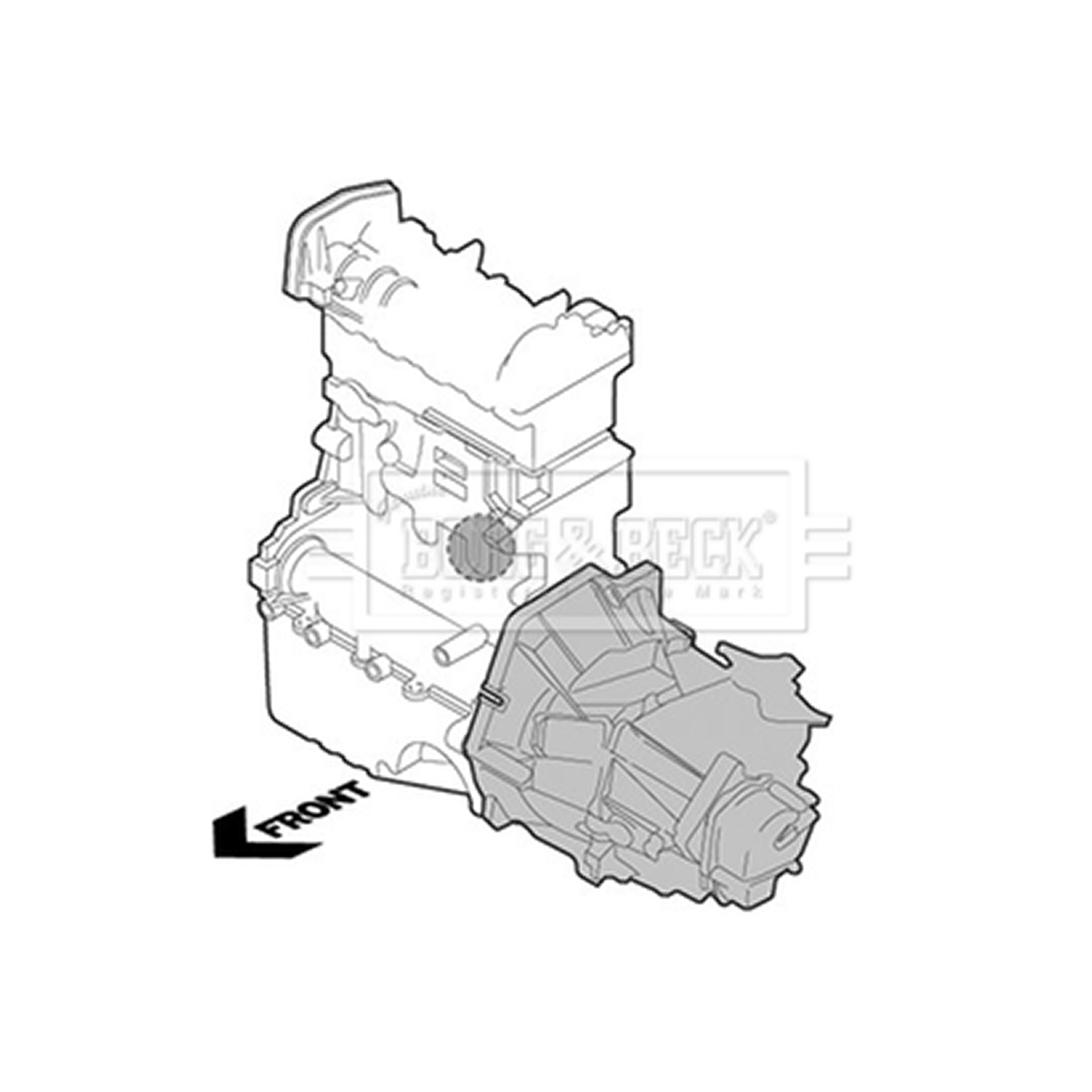 BEM3844 BORG & BECK - Опора  двигуна1