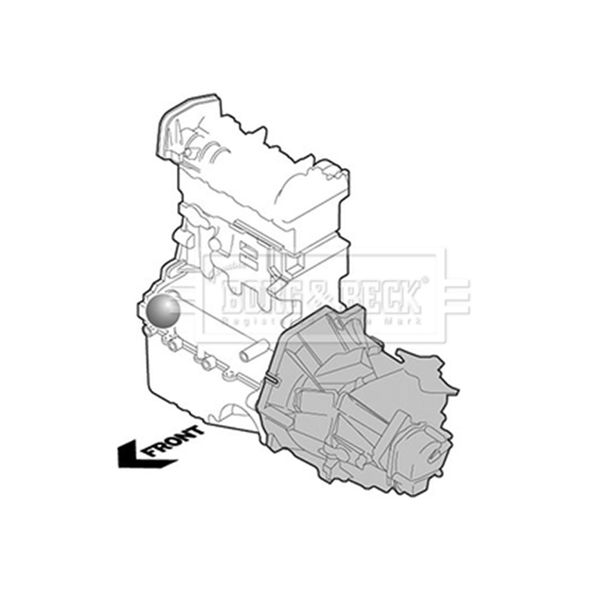 BEM3669 BORG & BECK - Опора  двигуна1