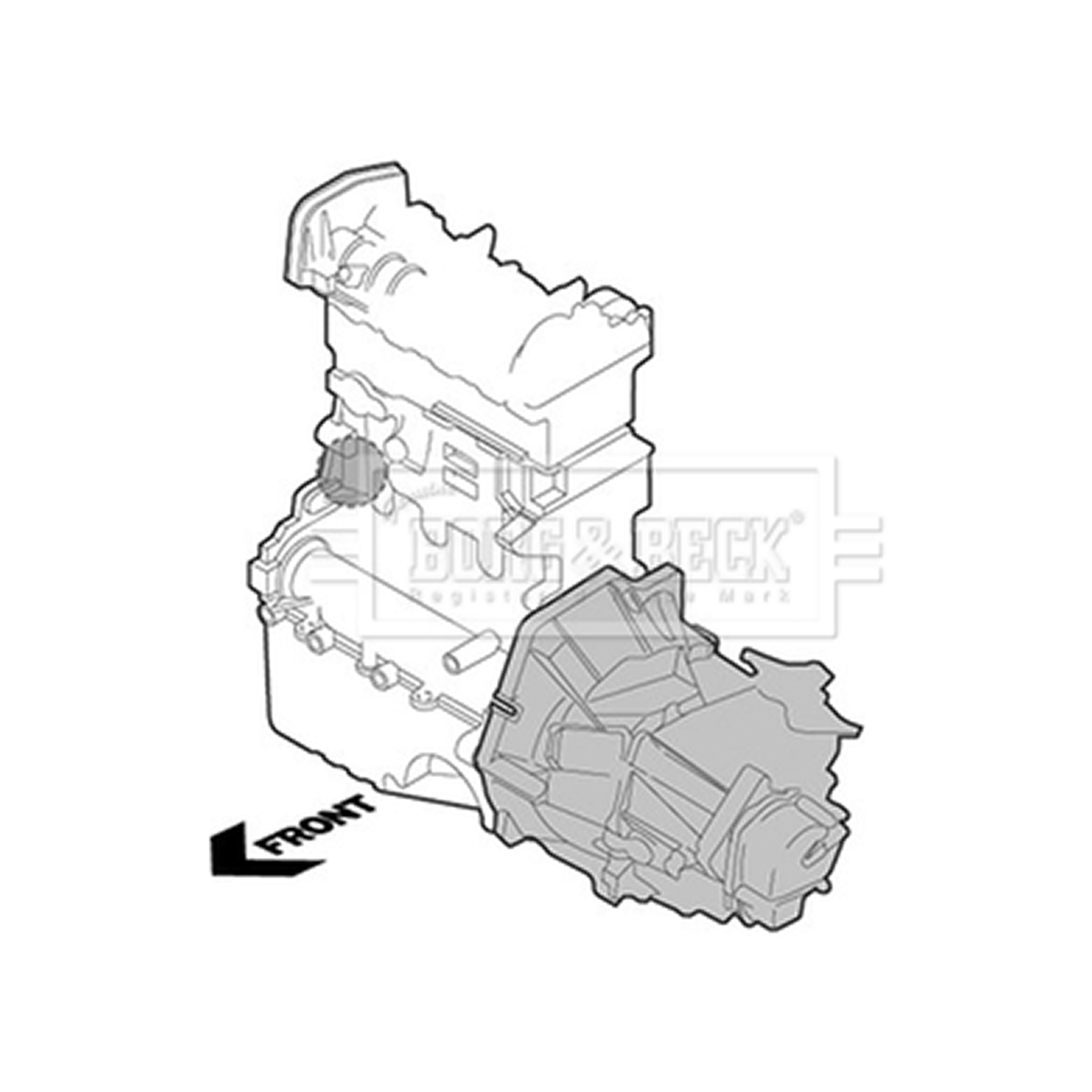 BEM3856 BORG & BECK - Опора  двигуна1