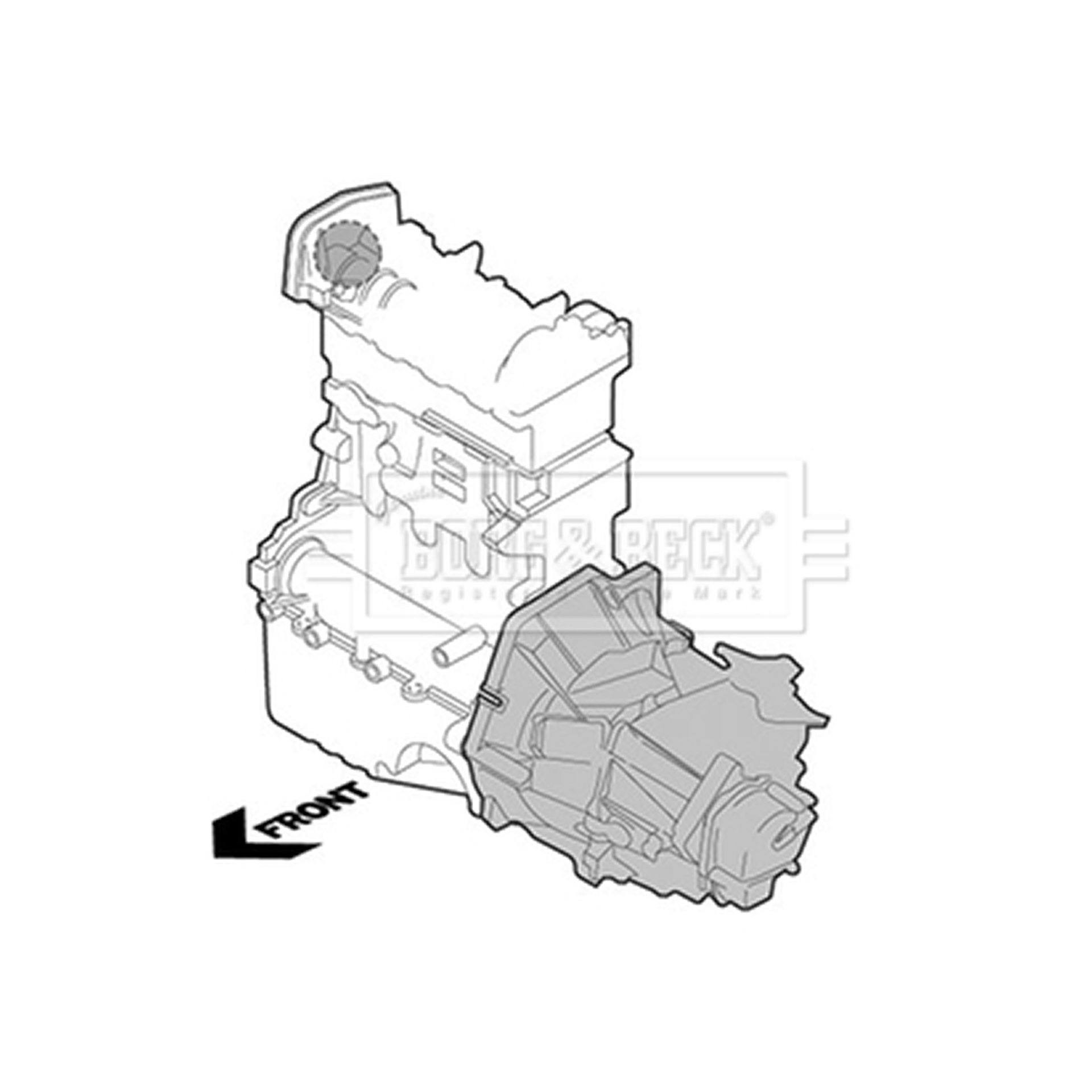 BEM4233 BORG & BECK - Опора  двигуна1
