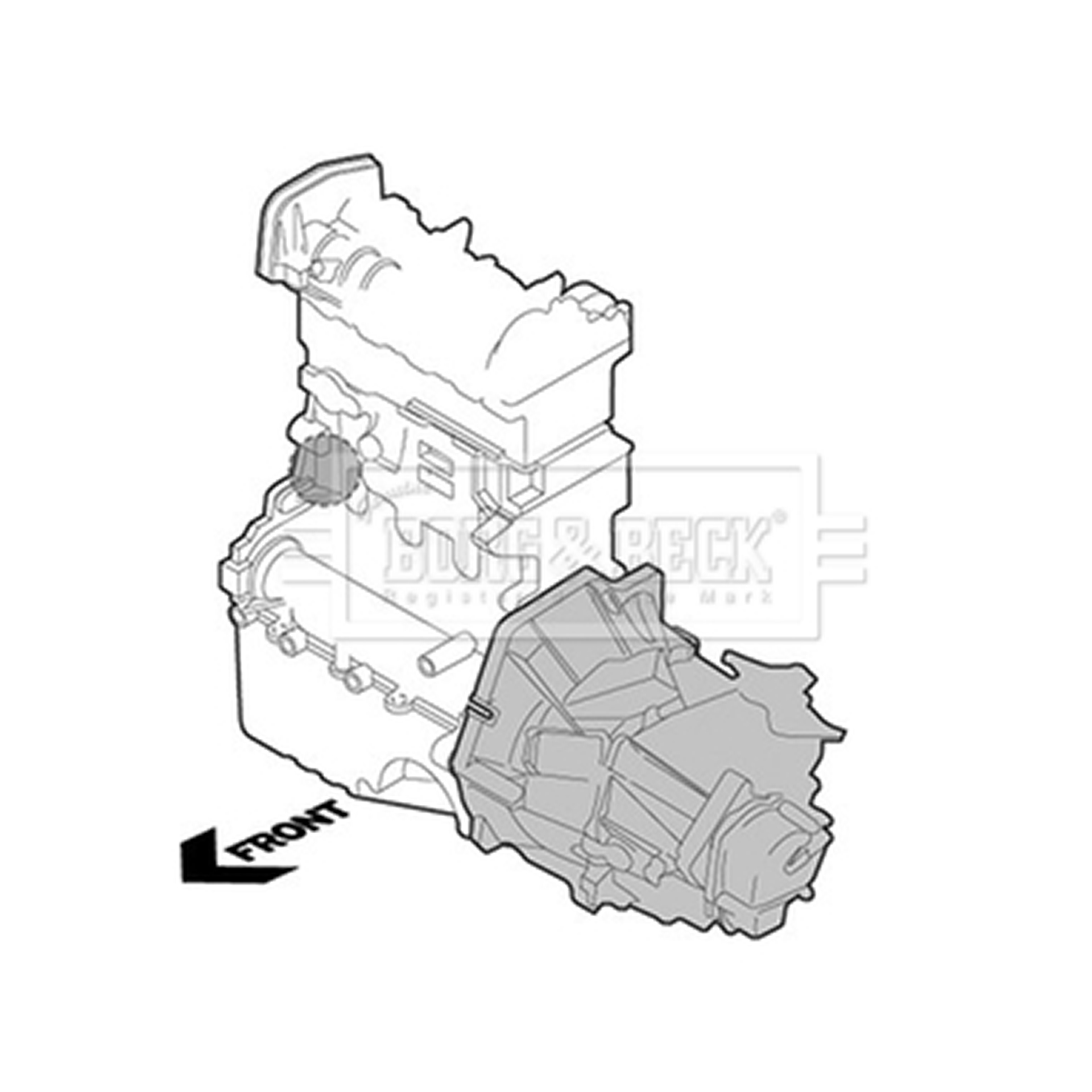 BEM4110 BORG & BECK - Опора  двигуна1