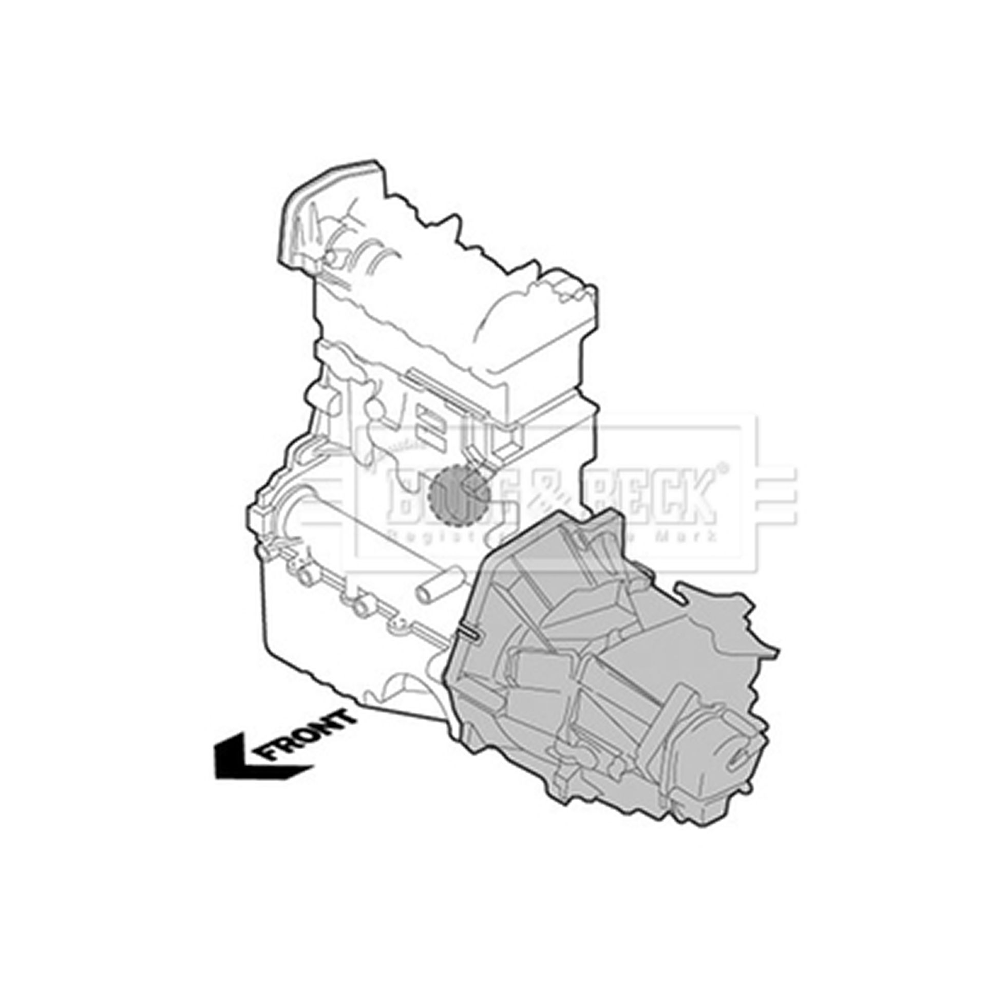 BEM3964 BORG & BECK - Опора  двигуна1