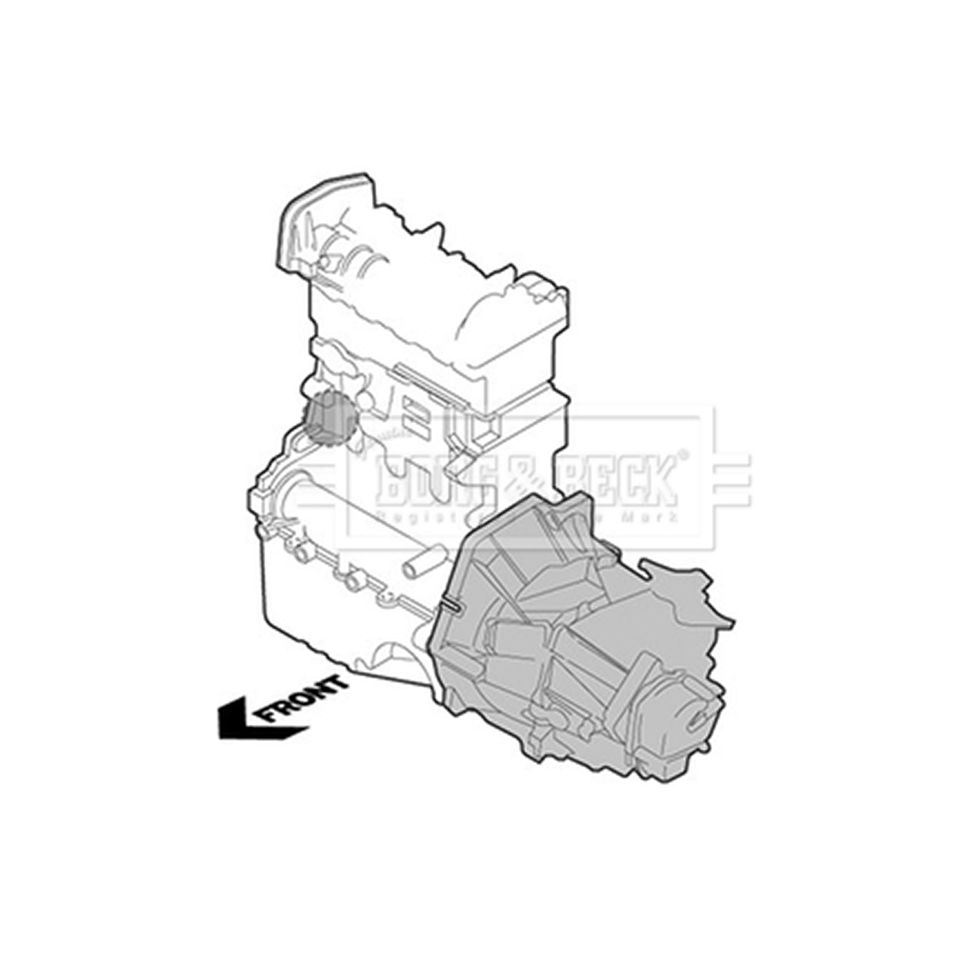 BEM3859 BORG & BECK - Опора  двигуна0