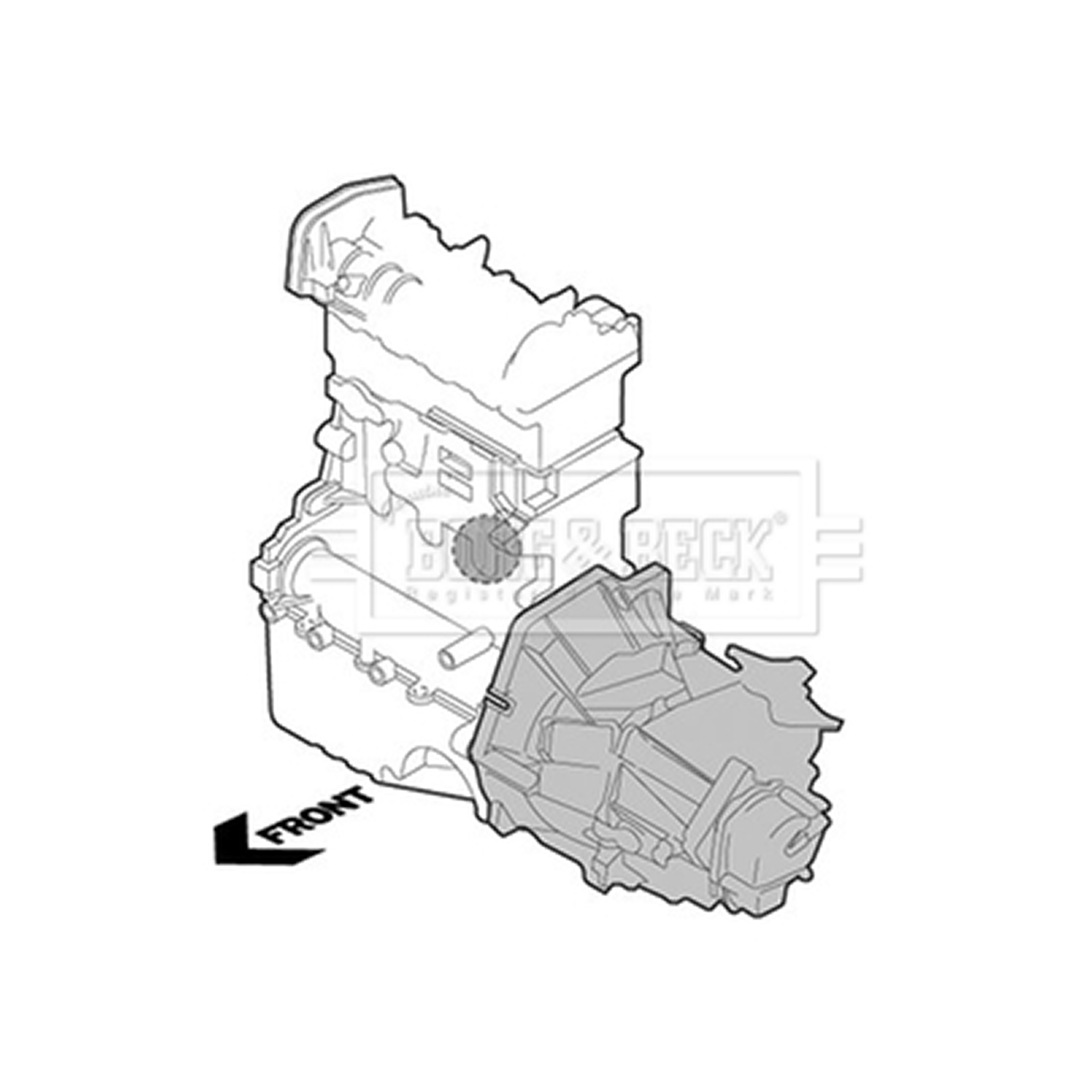BEM3995 BORG & BECK - Опора  двигуна1