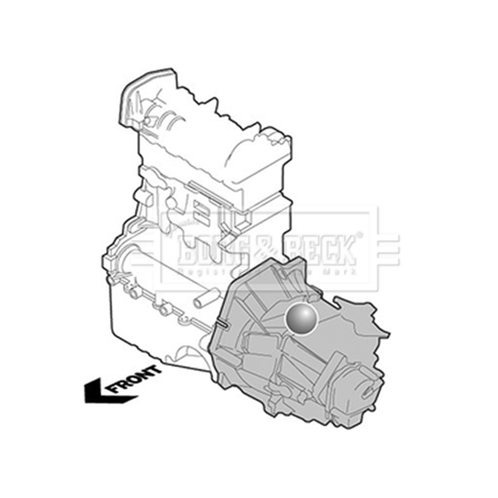 BEM4196 BORG & BECK - Опора  двигуна1