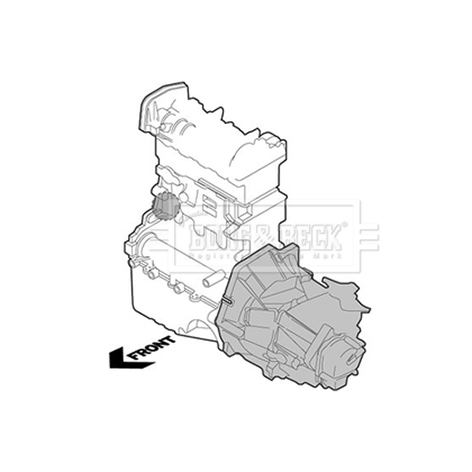 BEM3466 BORG & BECK - Опора  двигуна1