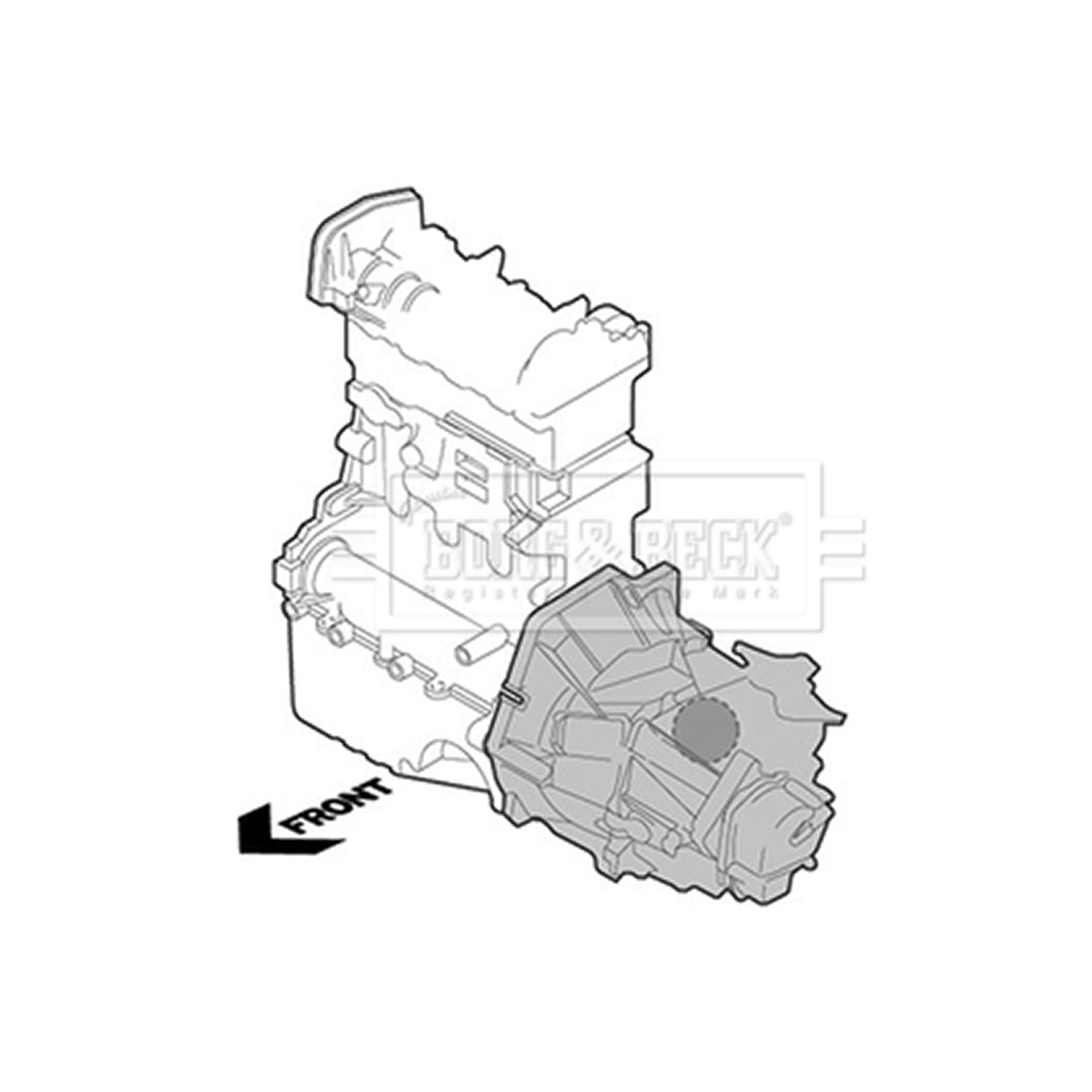 BEM3564 BORG & BECK - Опора  двигуна1