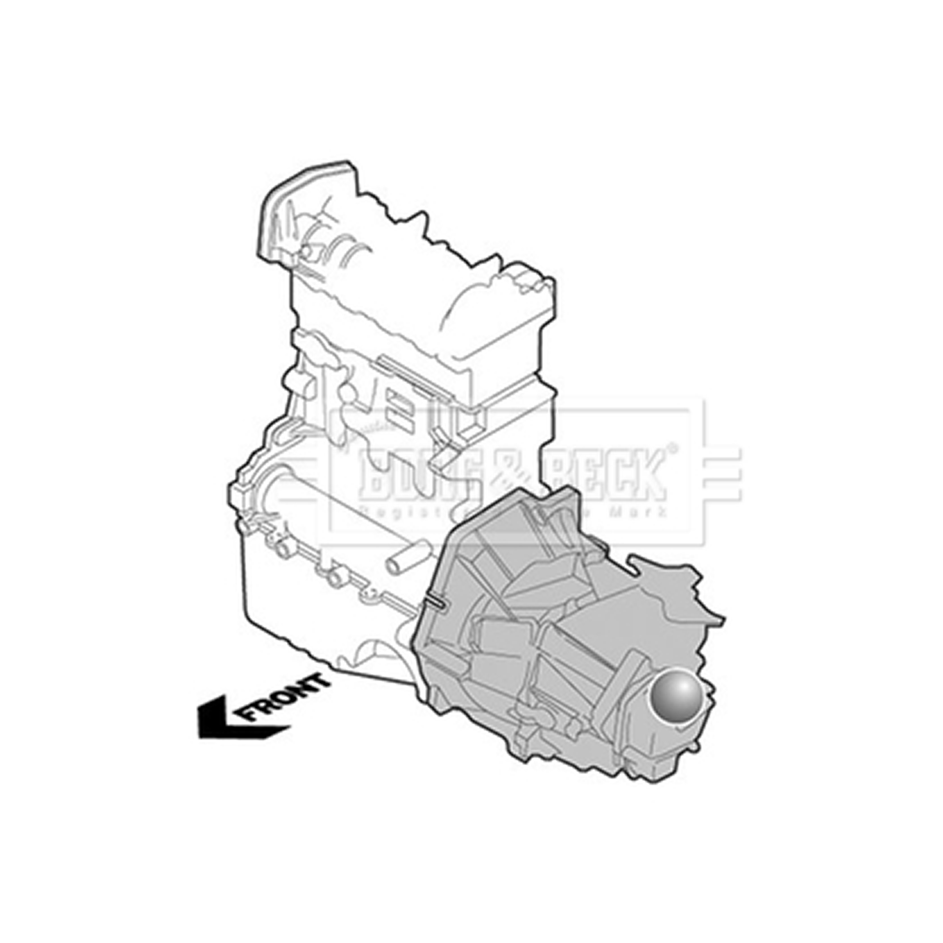 BEM4106 BORG & BECK - Опора  двигуна1
