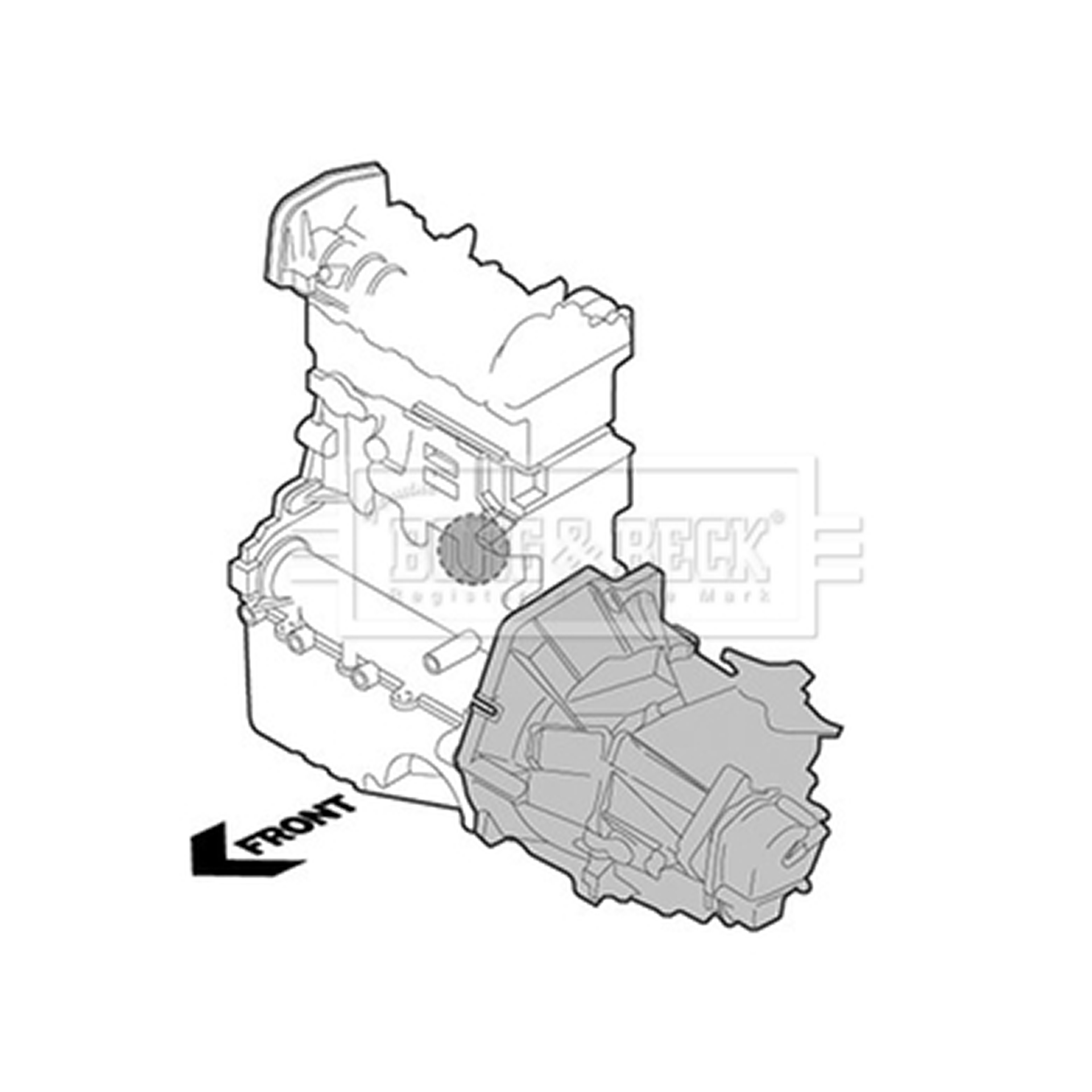 BEM4260 BORG & BECK - Опора  двигуна0