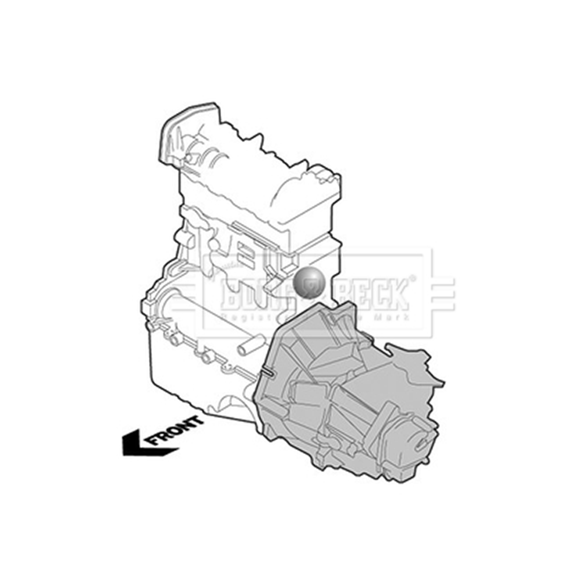 BEM3216 BORG & BECK - Опора  двигуна1