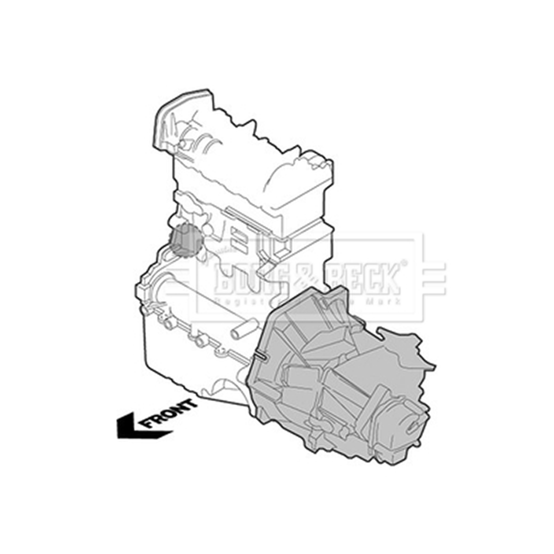 BEM3911 BORG & BECK - Опора  двигуна1