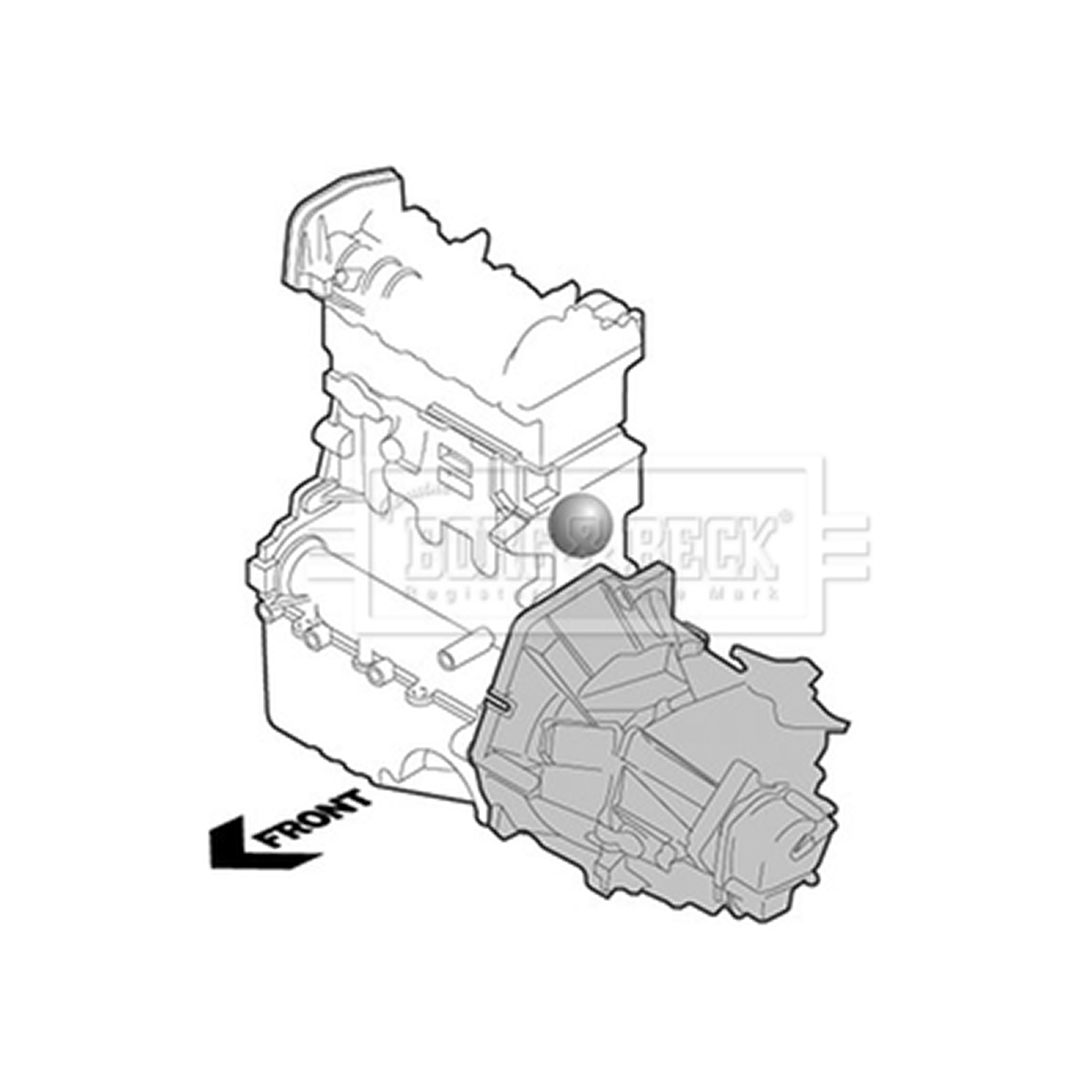 BEM3841 BORG & BECK - Опора  двигуна1