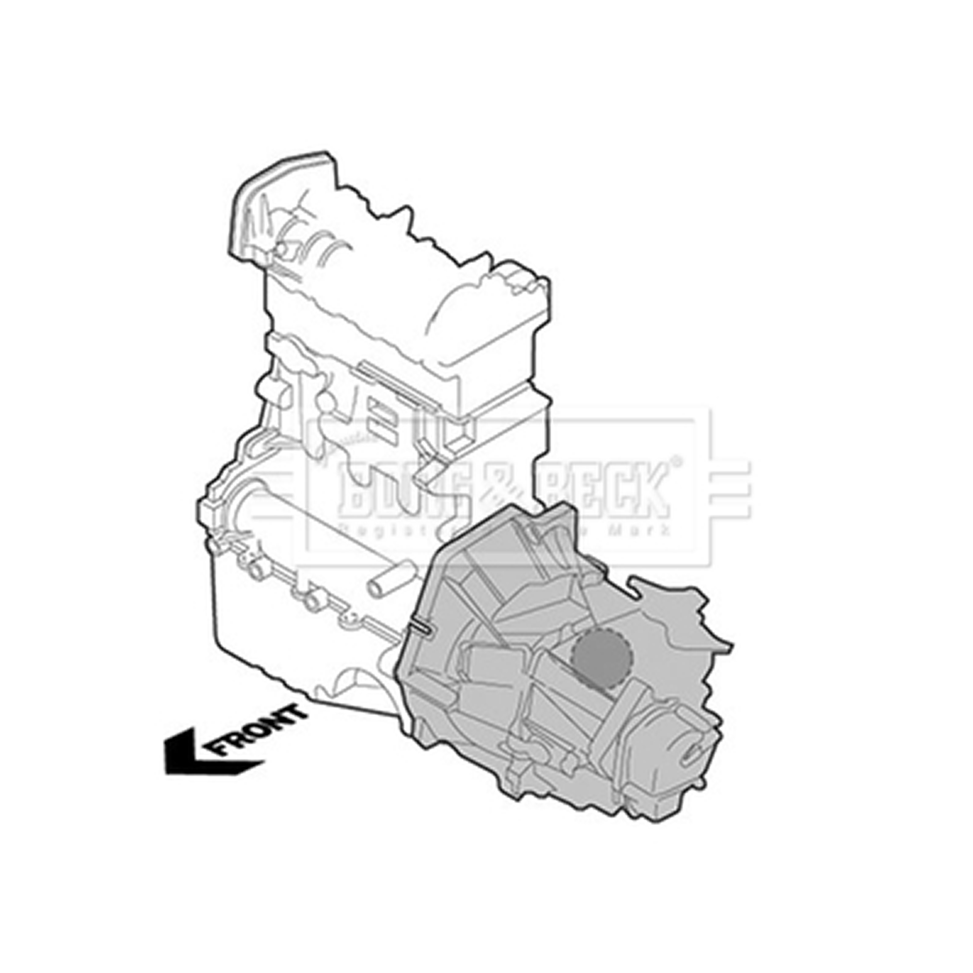 BEM3836 BORG & BECK - Опора  двигуна1
