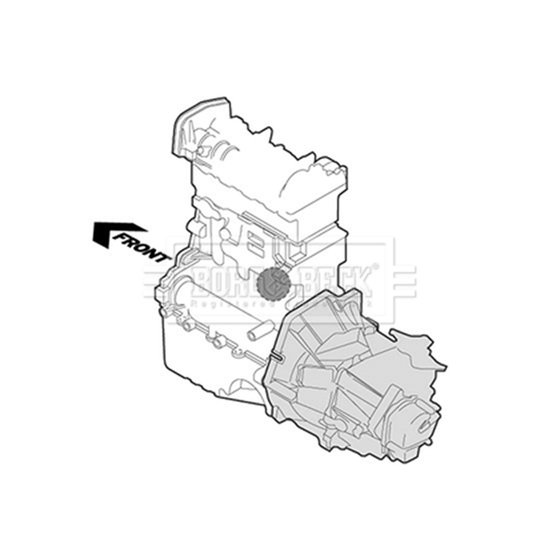 BEM3399 BORG & BECK - Опора  двигуна 1