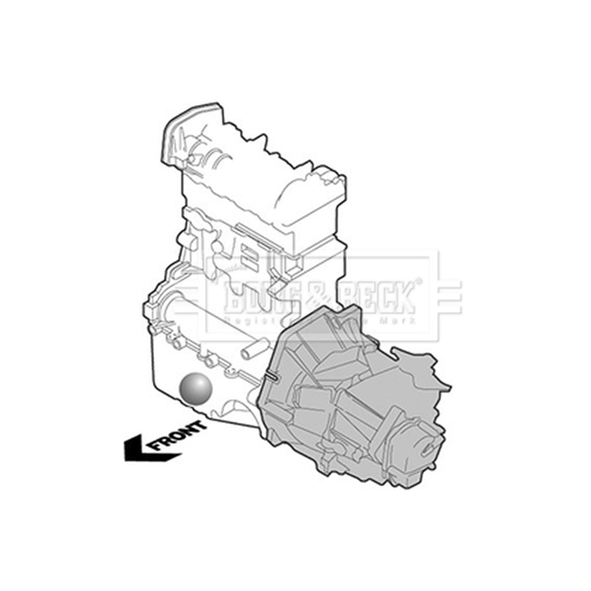 BEM4112 BORG & BECK - Опора  двигуна1