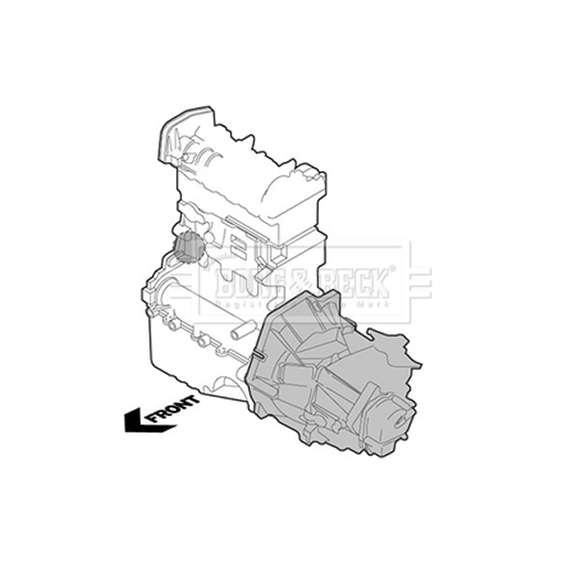 BEM4272 BORG & BECK - Опора  двигуна1