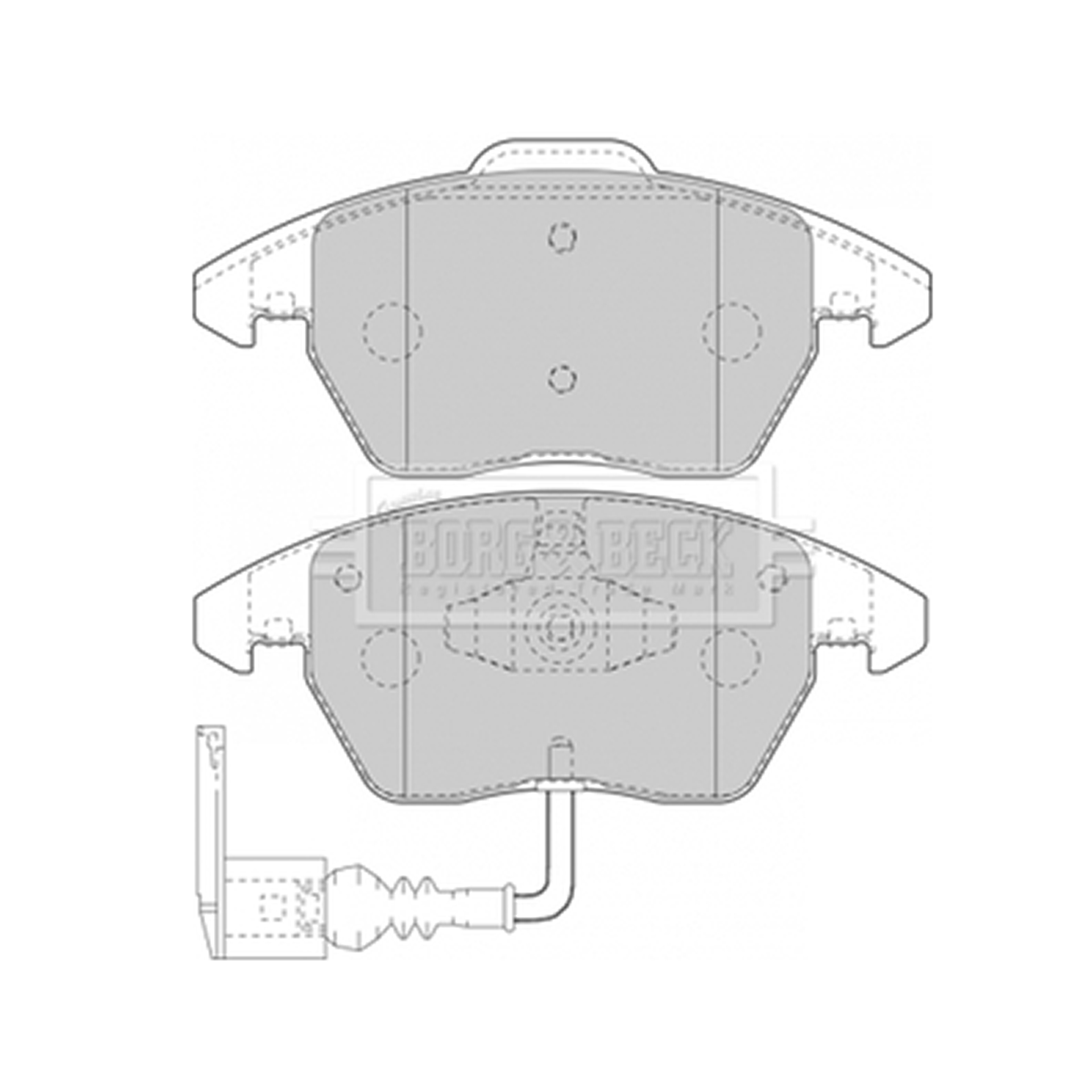 BBP1876 BORG & BECK - Гальмівні колодки до дисків1