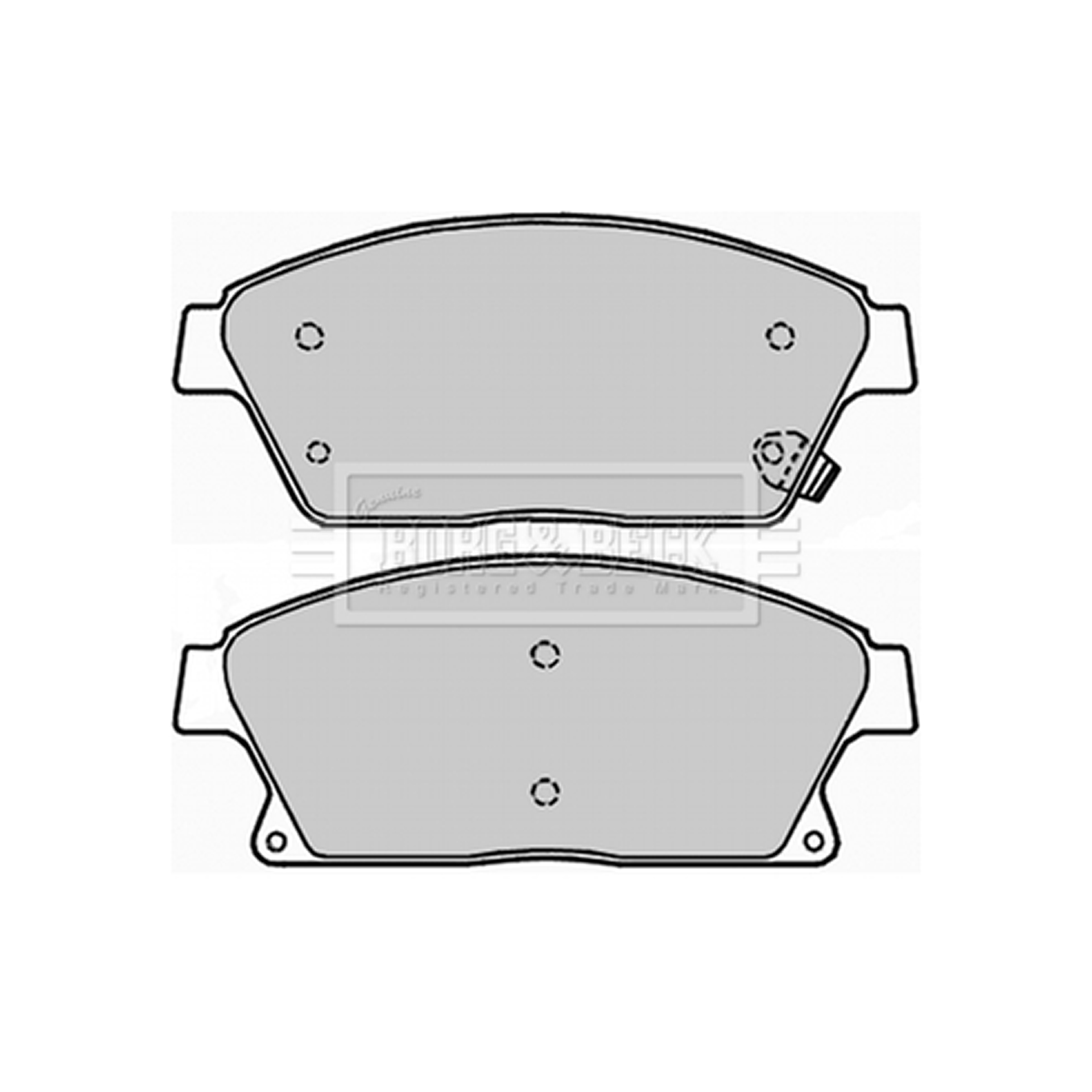 BBP2228 BORG & BECK - Гальмівні колодки до дисків1