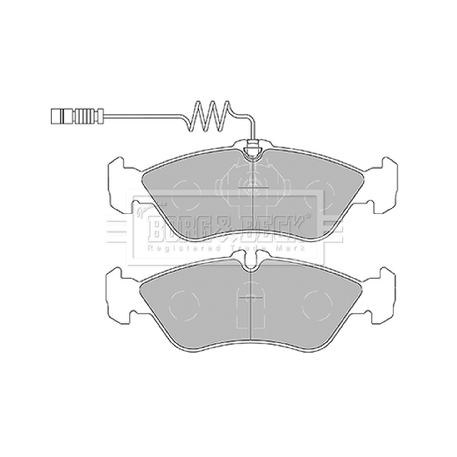 BBP1445 BORG & BECK - Гальмівні колодки до дисків1