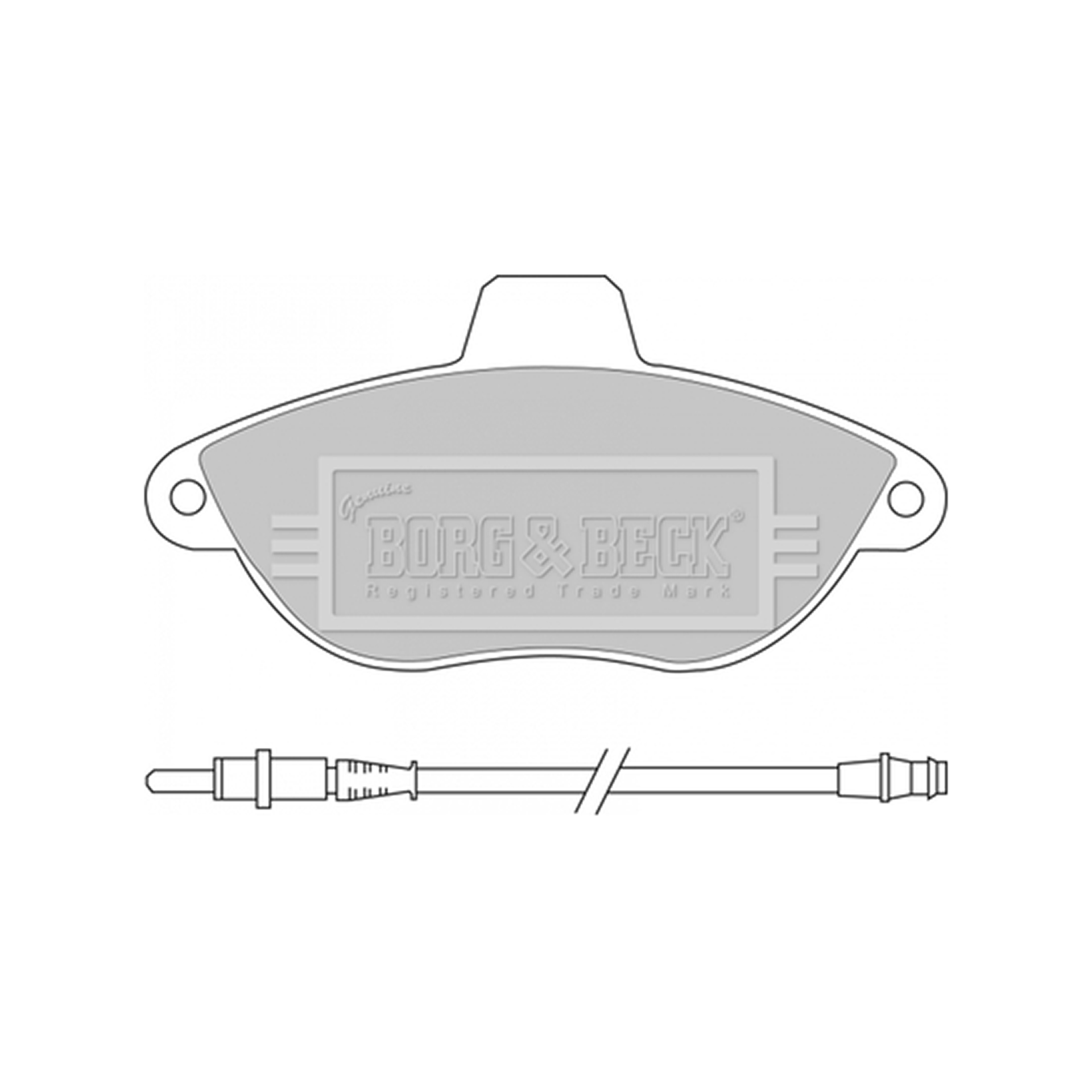 BBP1461 BORG & BECK - Гальмівні колодки до дисків1