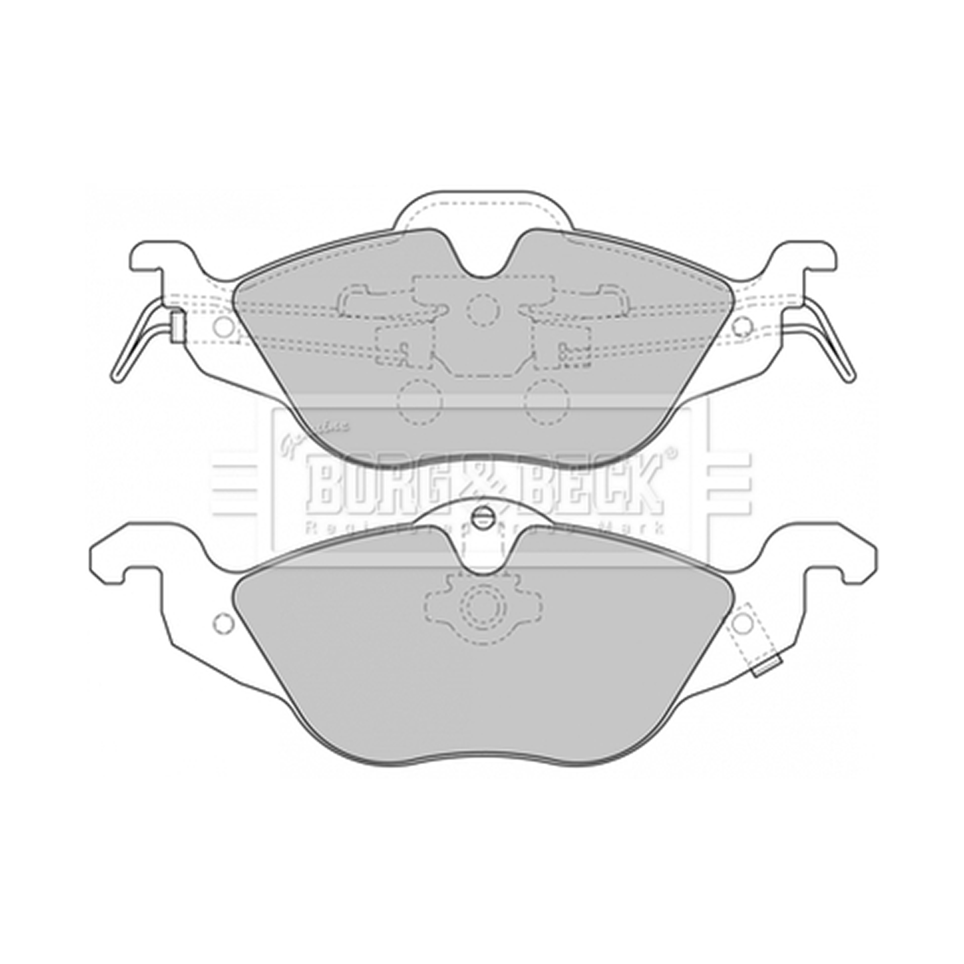BBP1563 BORG & BECK - Гальмівні колодки до дисків1