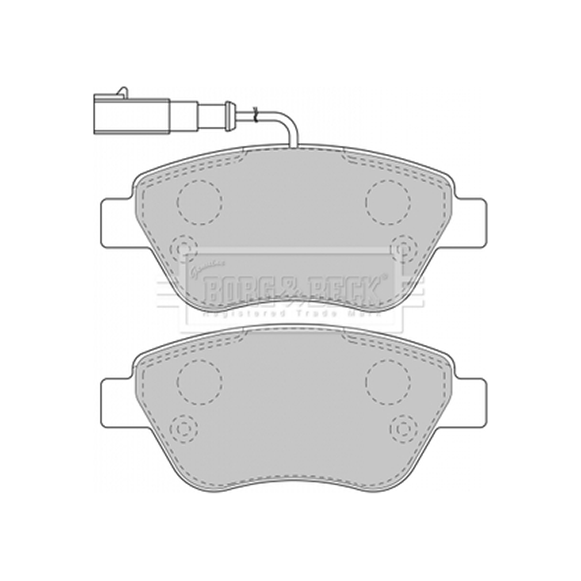 BBP1716 BORG & BECK - Гальмівні колодки до дисків1