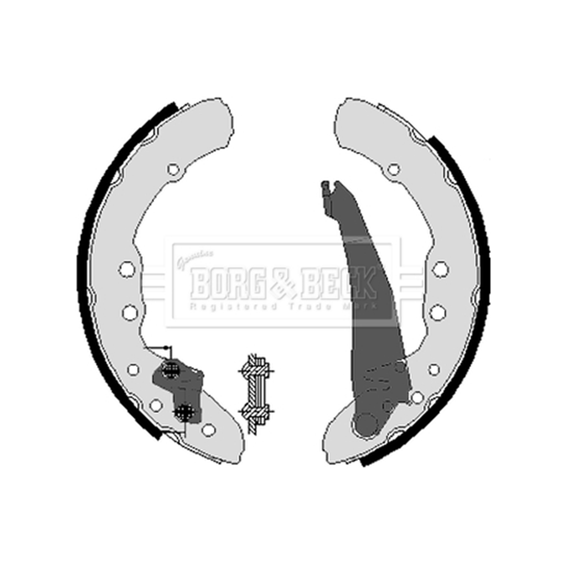 BBS6212 BORG & BECK - Гальмівні колодки до барабанів1