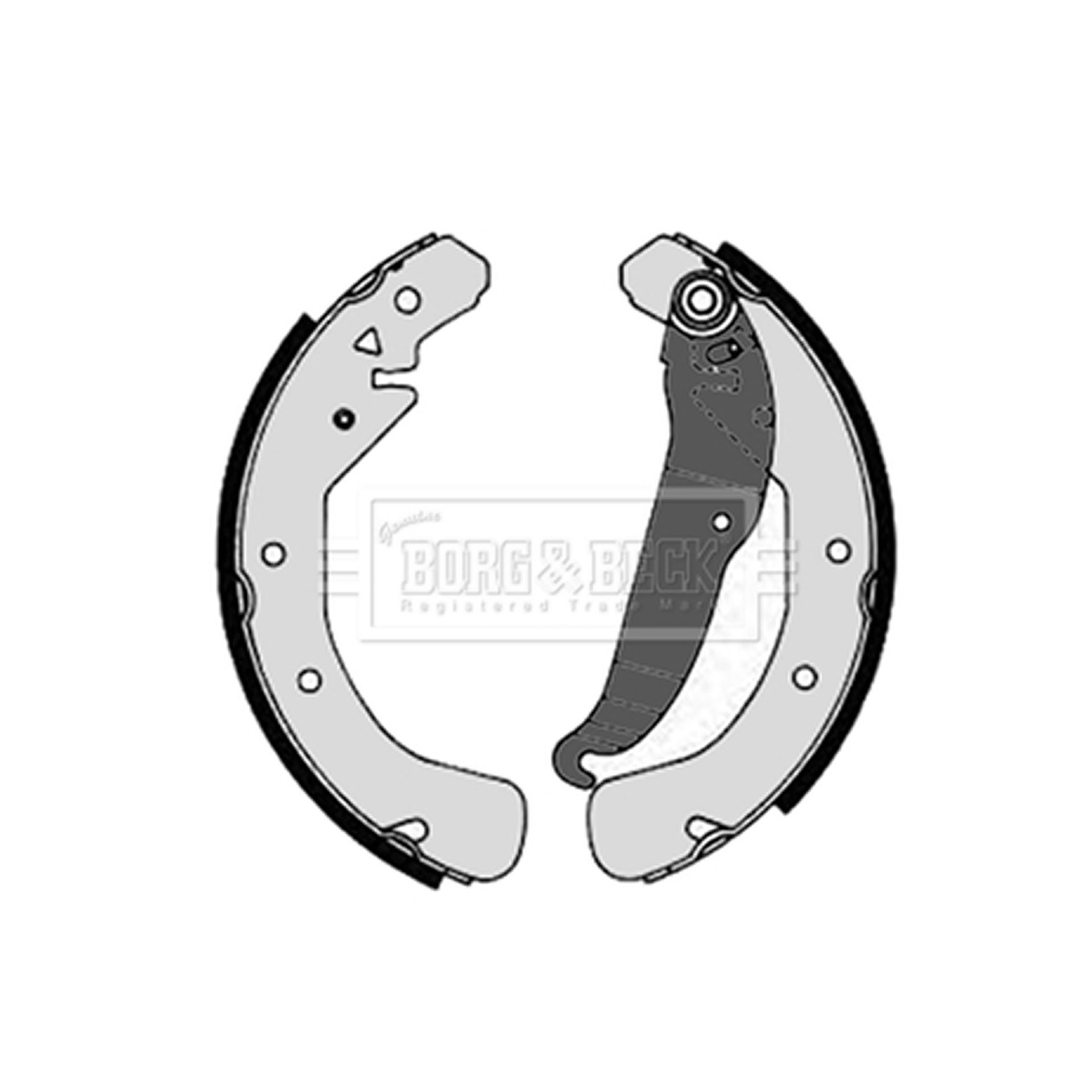 BBS6203 BORG & BECK - Гальмівні колодки до барабанів1