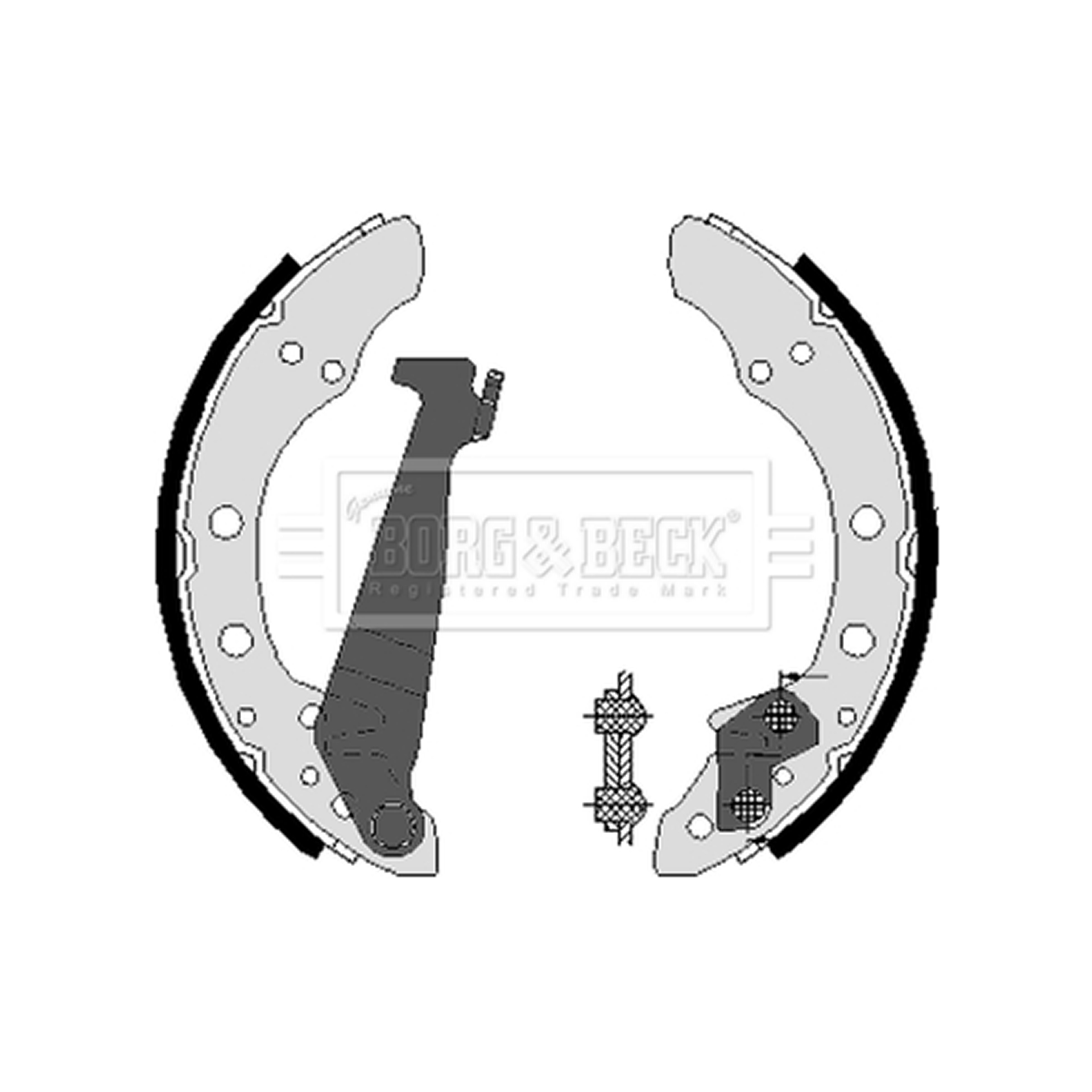 BBS6225 BORG & BECK - Гальмівні колодки до барабанів1