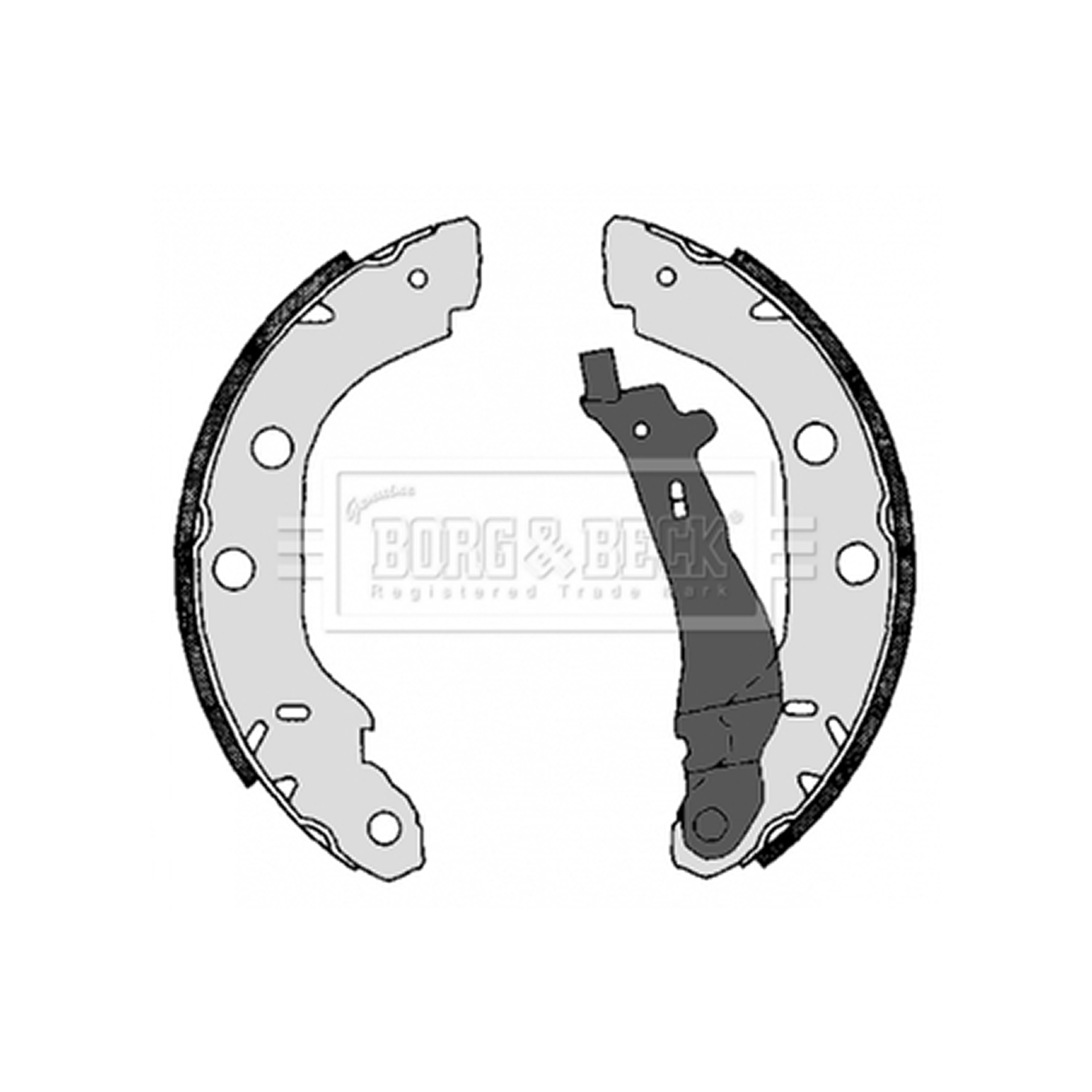 BBS6286 BORG & BECK - Гальмівні колодки до барабанів1