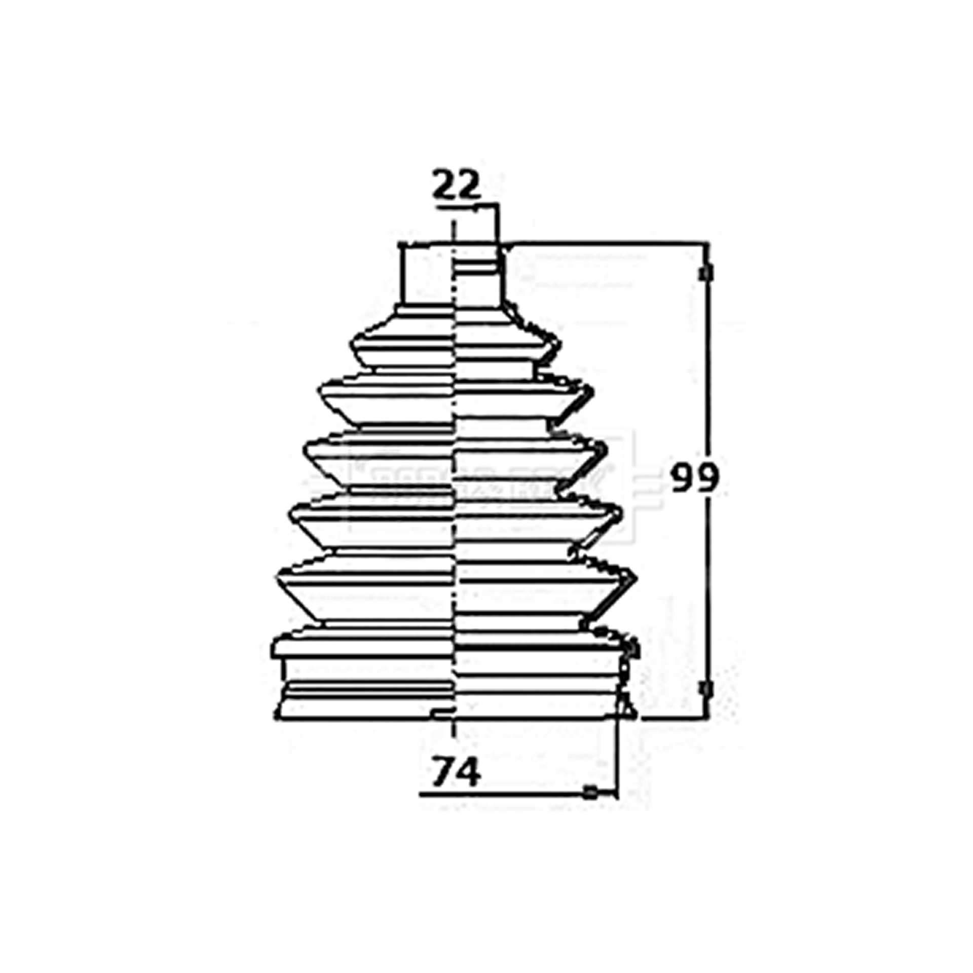 BCB6142 BORG & BECK - Пильовик привідного вала к-т1