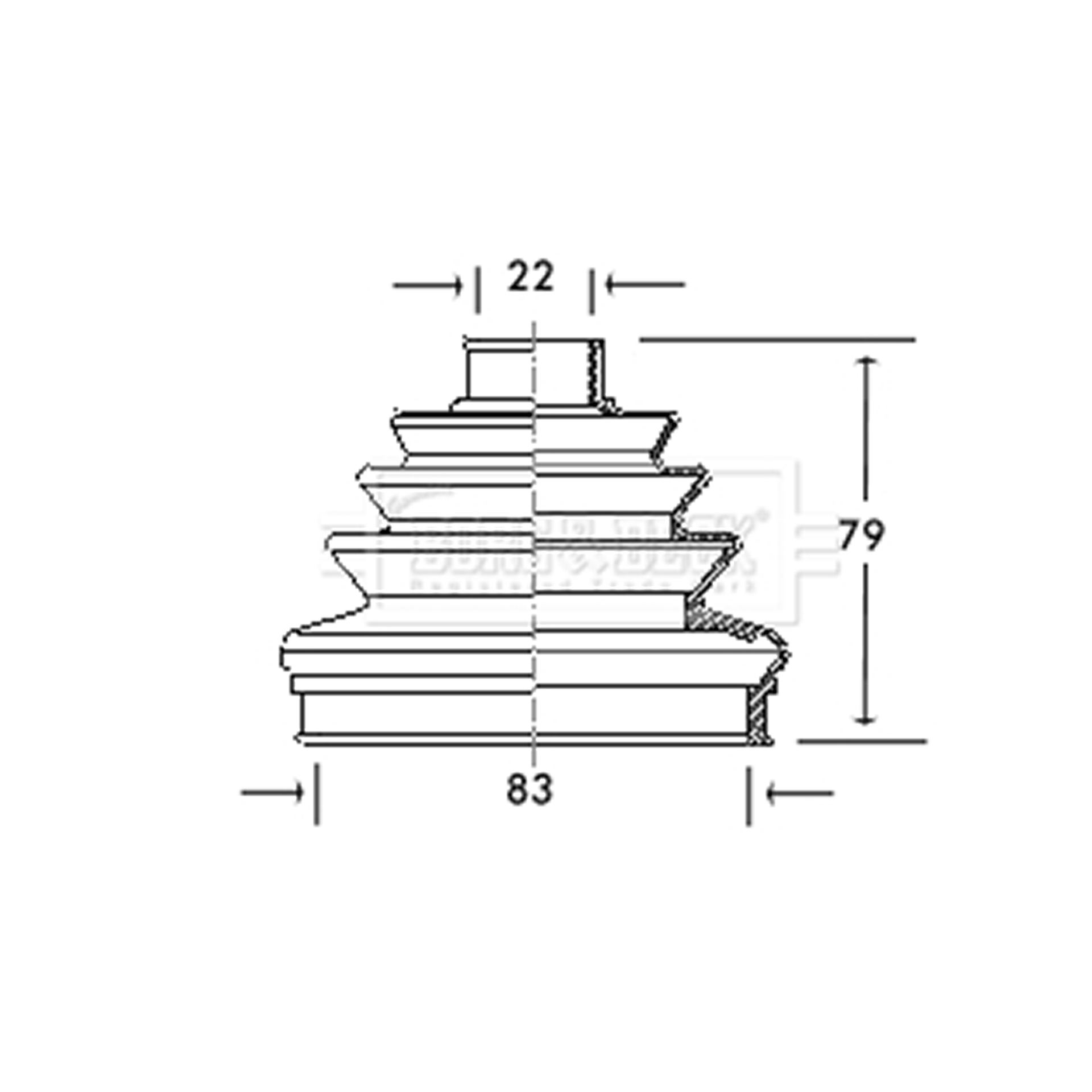 BCB2006 BORG & BECK - Пильовик привідного вала к-т1