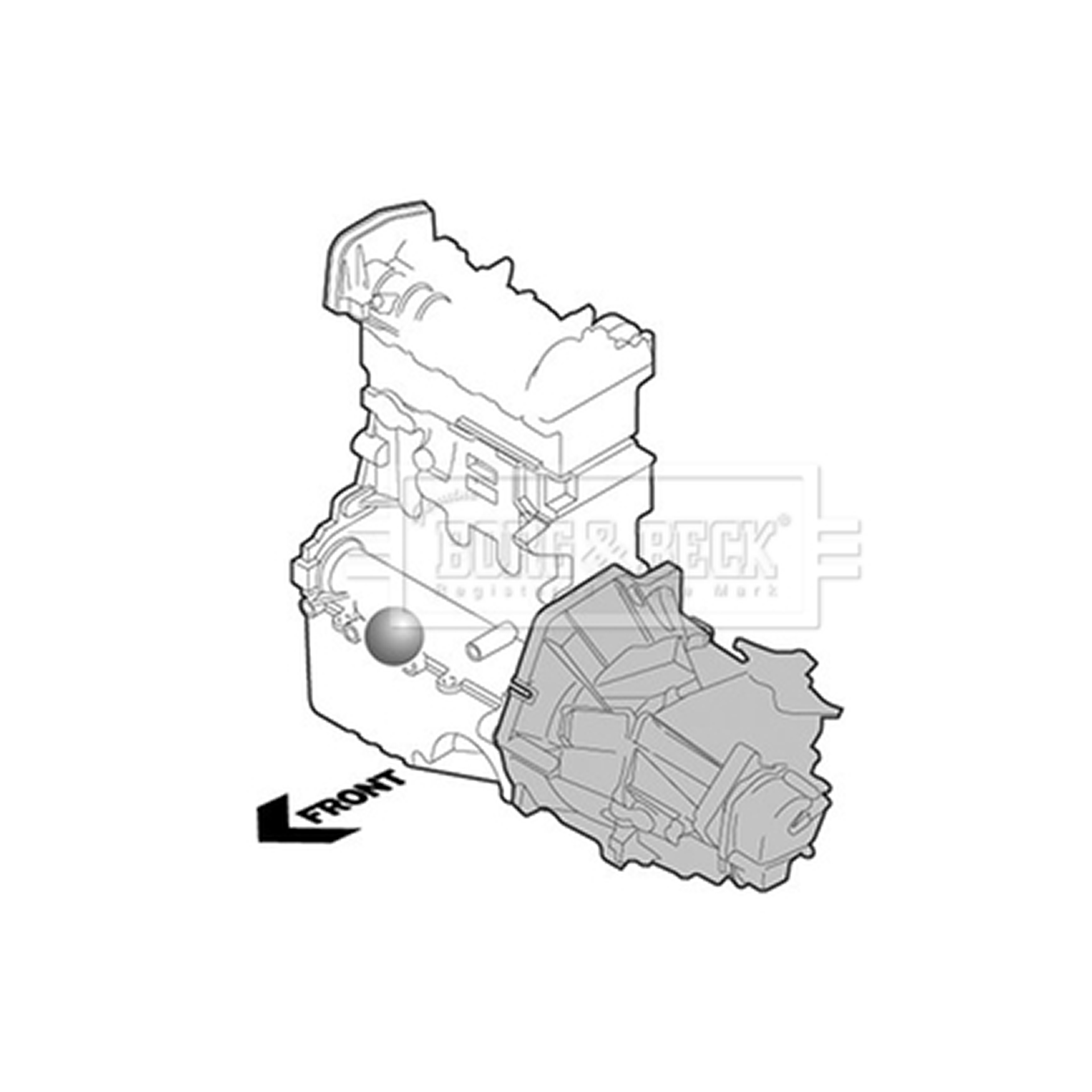 BEM3829 BORG & BECK - Опора двигуна1