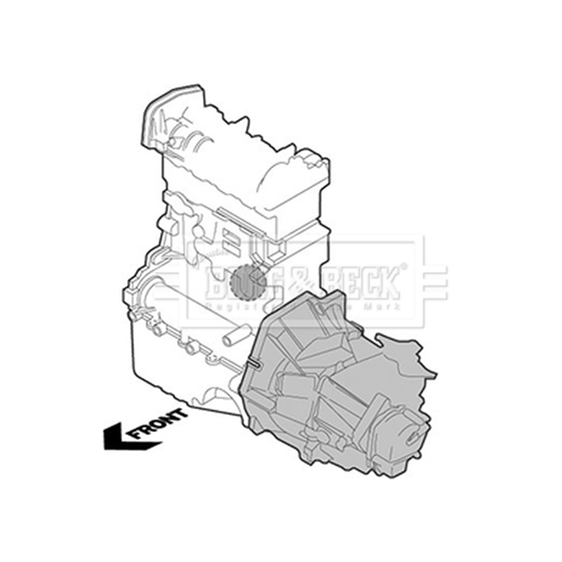 BEM3897 BORG & BECK - Опора двигуна1