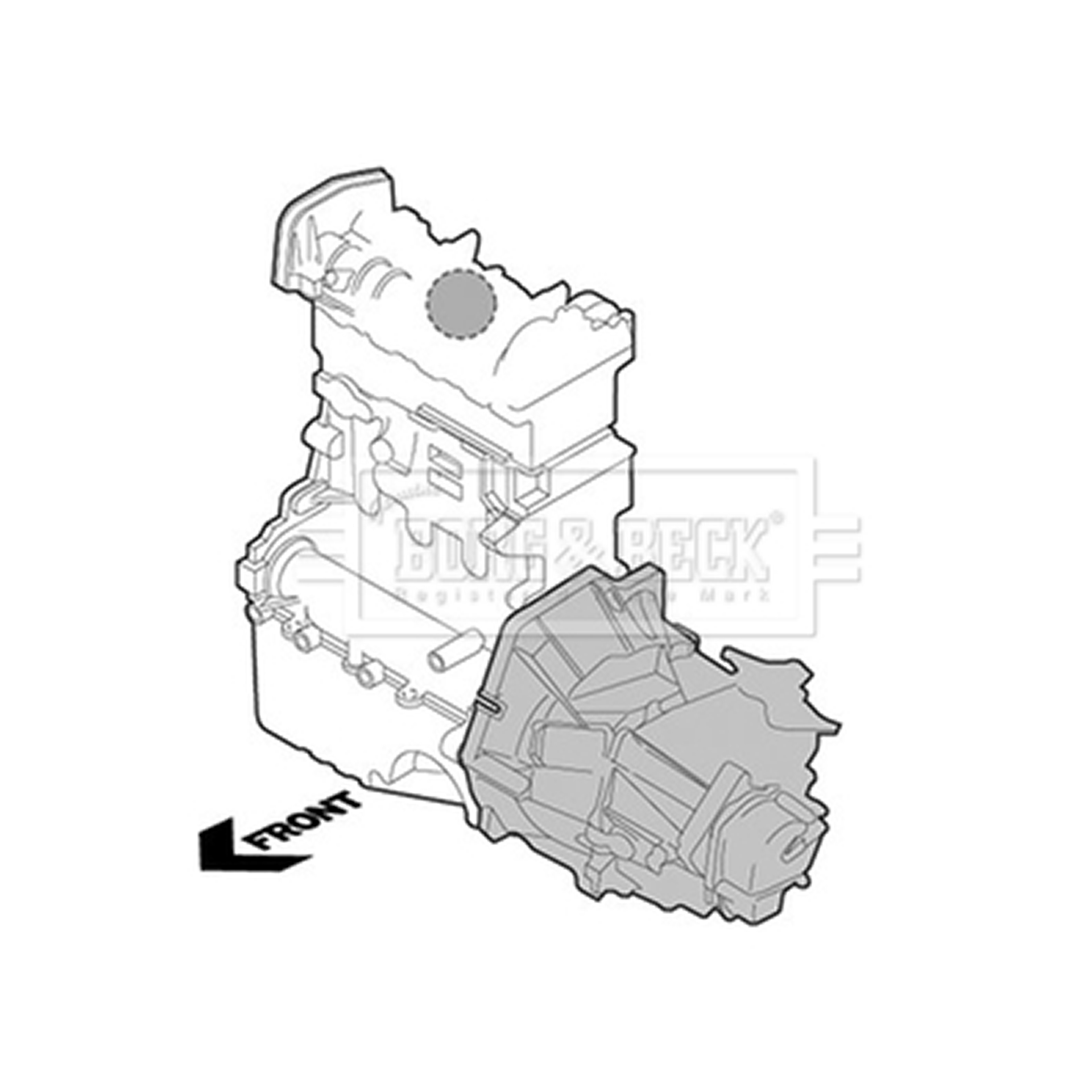 BEM3846 BORG & BECK - Опора двигуна1