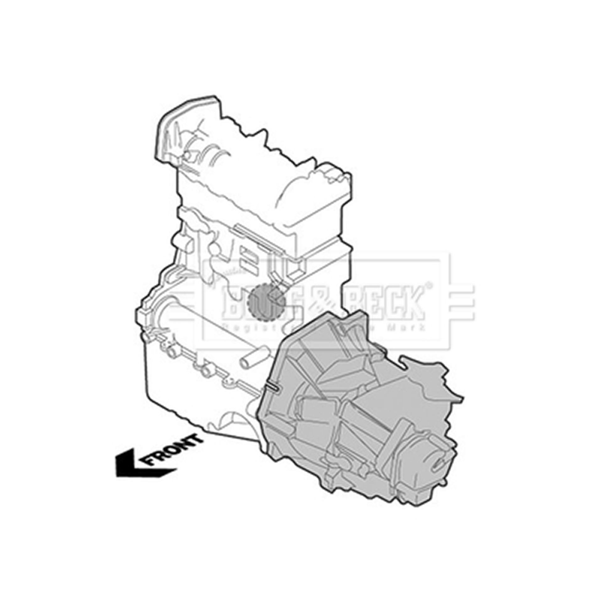 BEM4271 BORG & BECK - Опора двигуна1