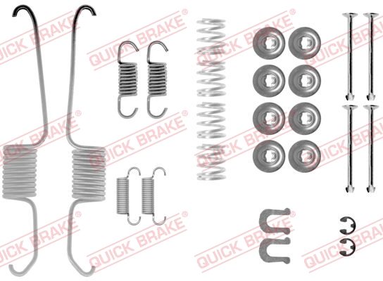 105-0003 QUICK BRAKE Комплект пружинок колодок ручного гальма1