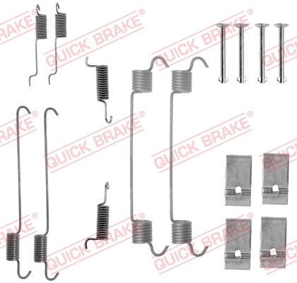 105-0005 QUICK BRAKE Комплект пружинок колодок ручного гальма1